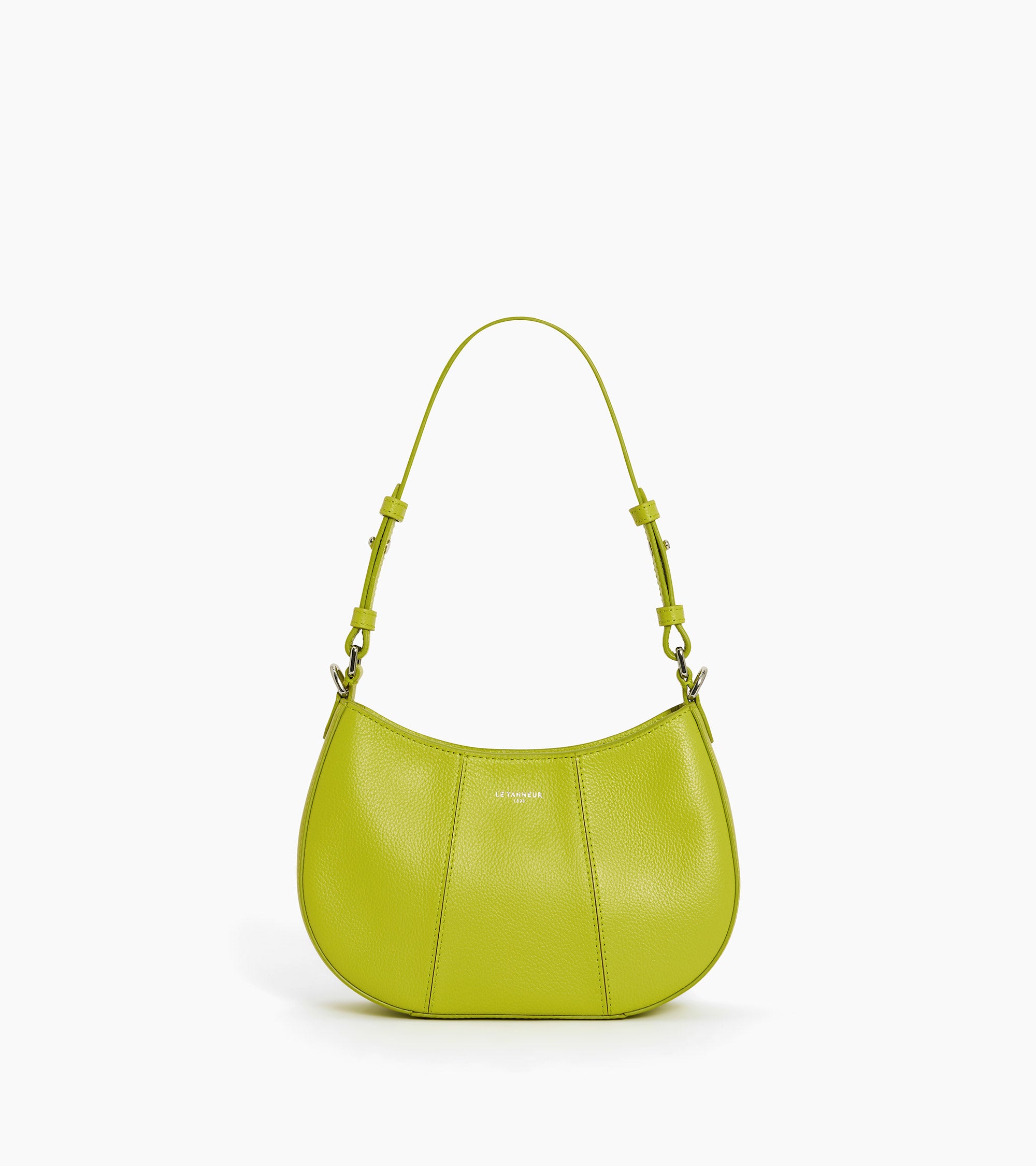 Juliette small half-moon bag in grained leather
