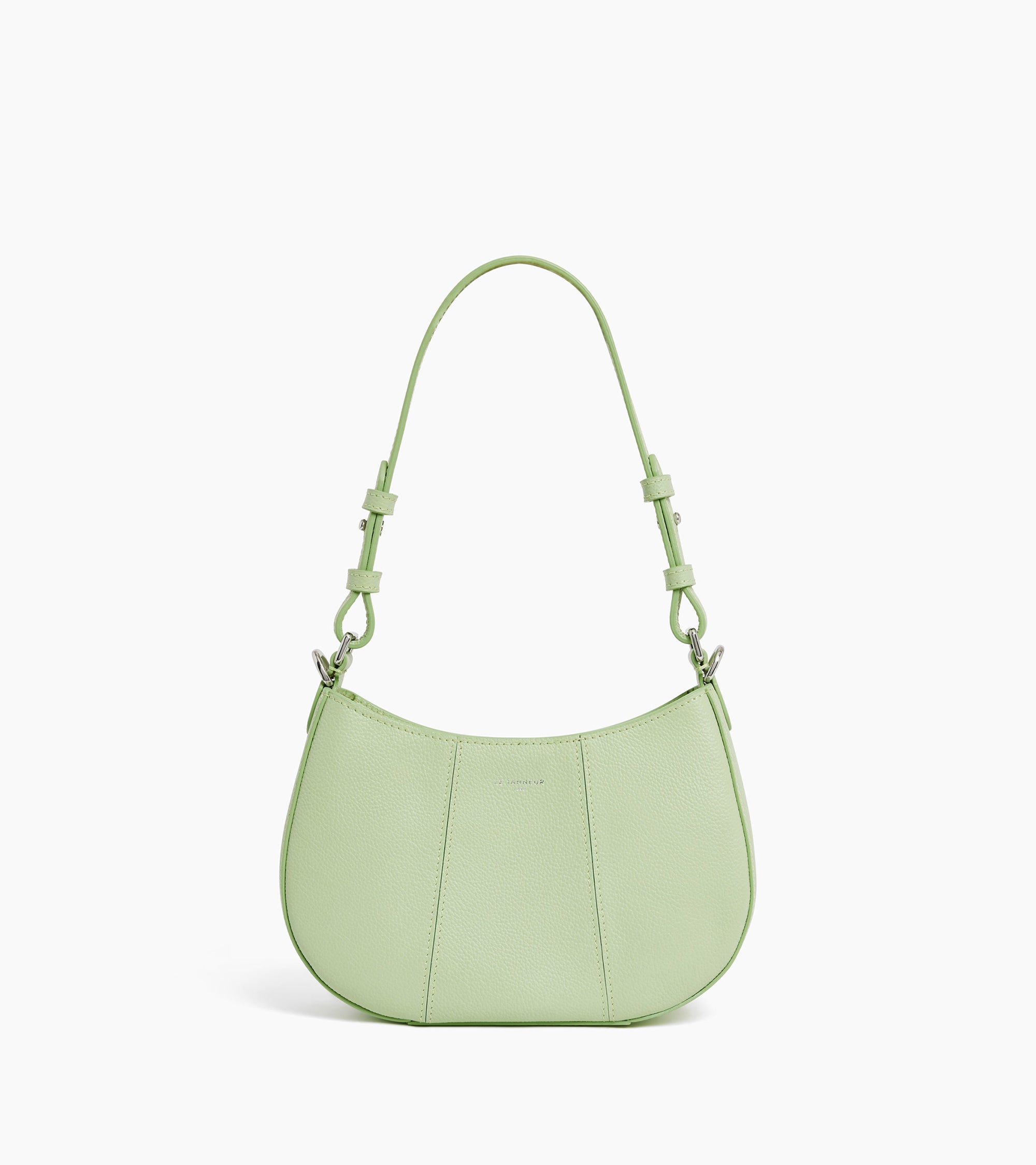 Juliette small half-moon bag in grained leather