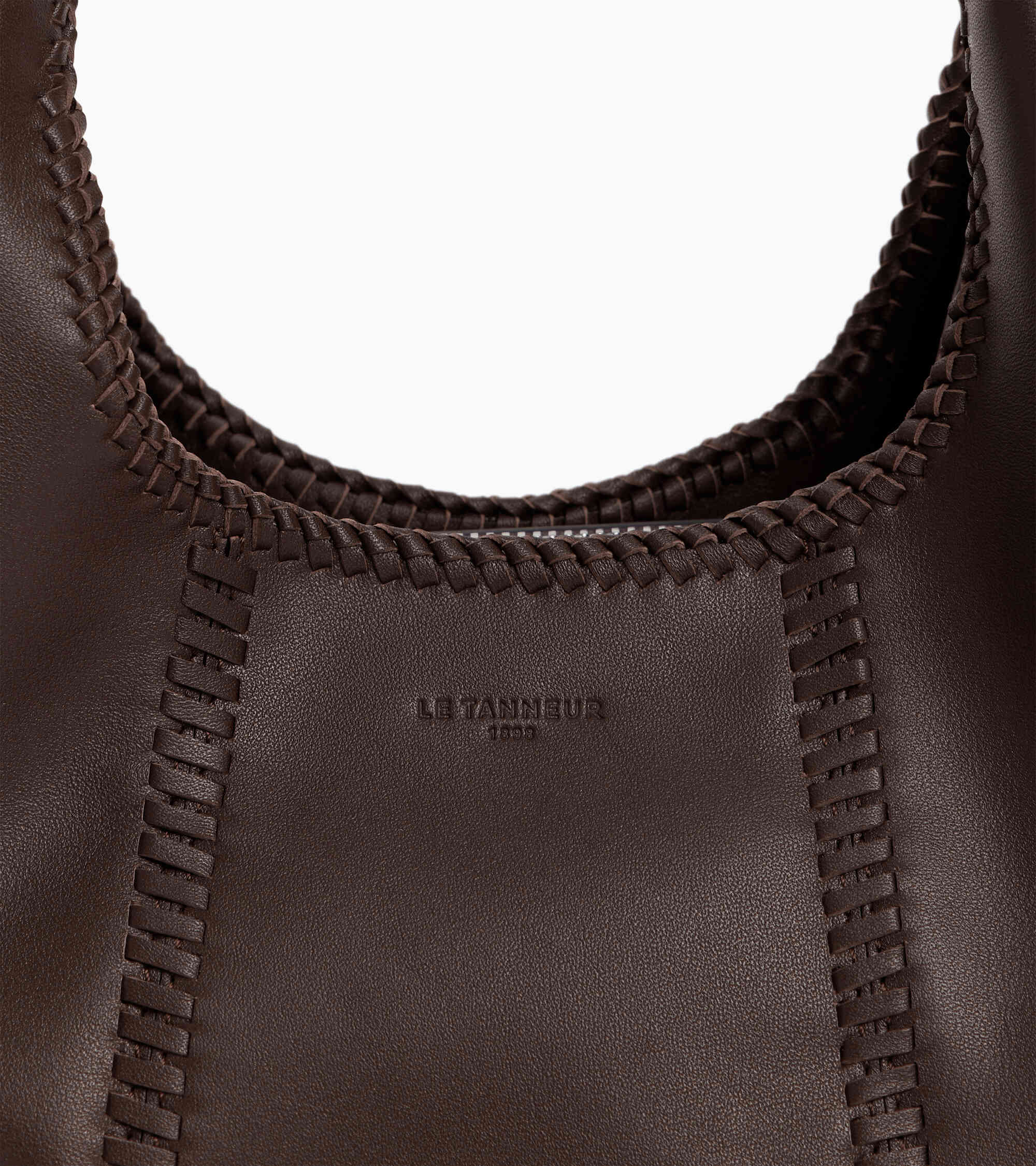 Juliette small handbag with topstitching in smooth leather