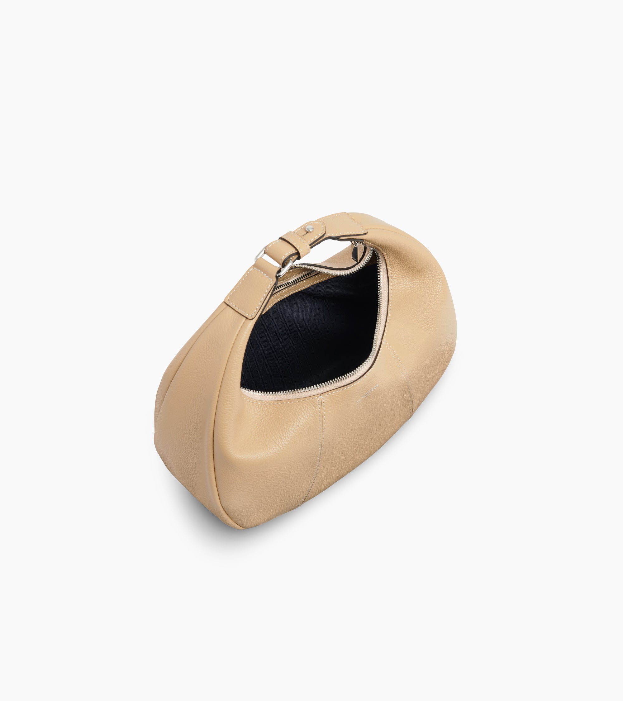 Juliette small, grained leather hobo bag