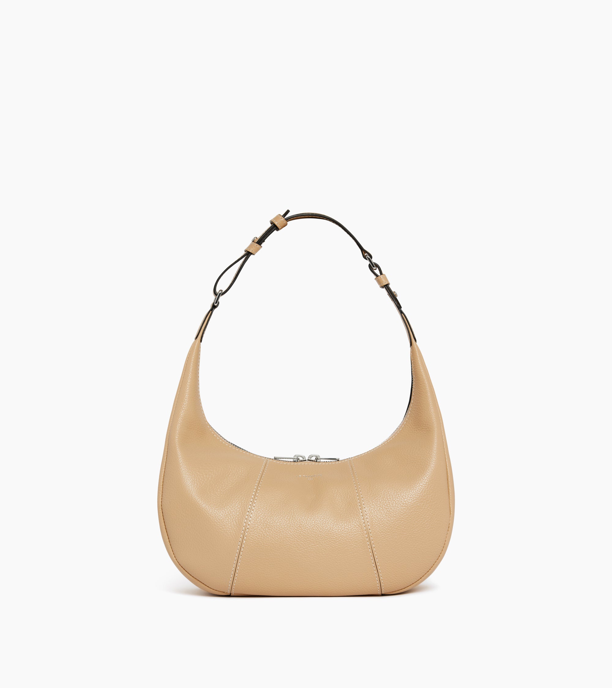 Juliette small, grained leather hobo bag