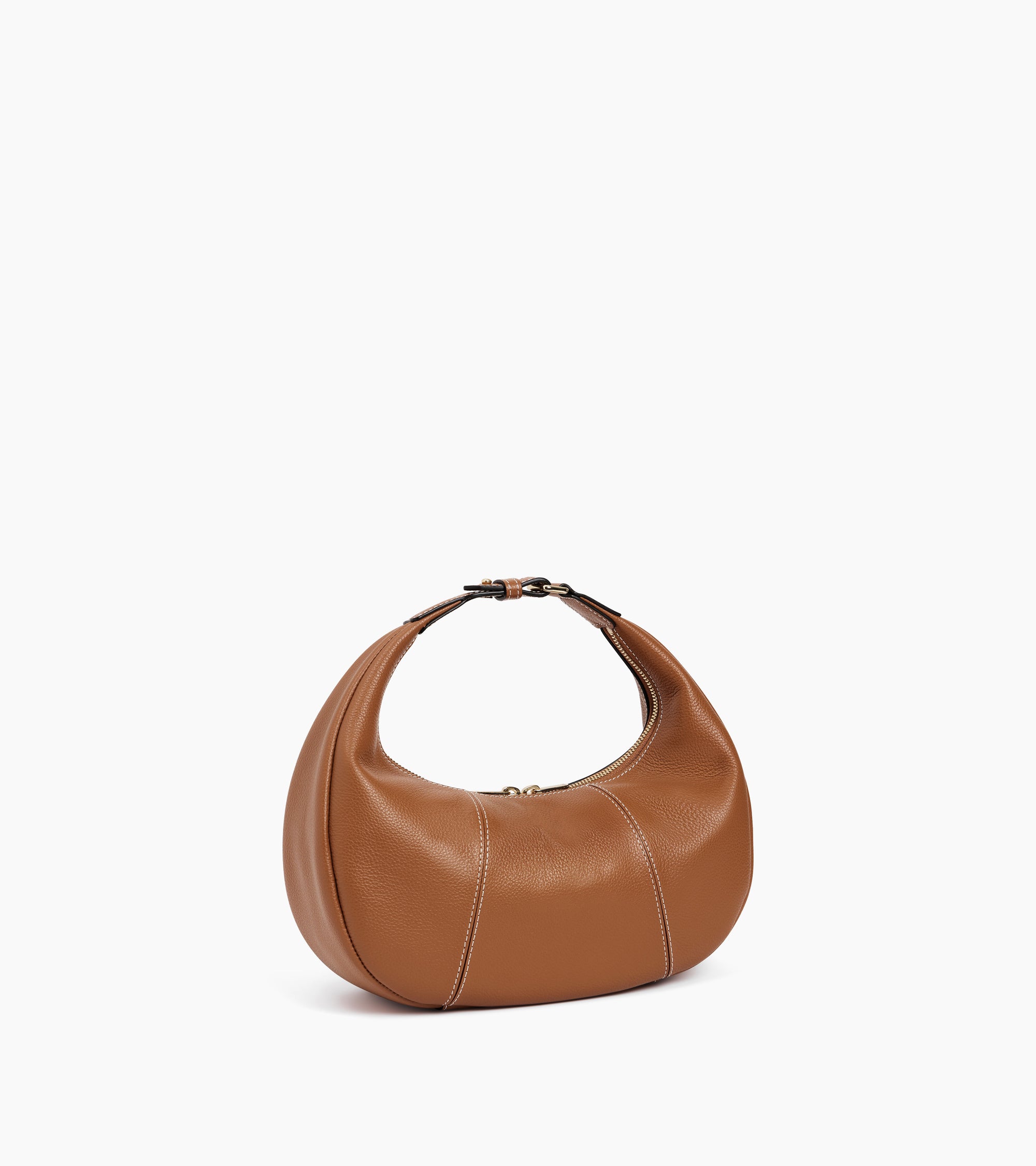Juliette small, grained leather hobo bag