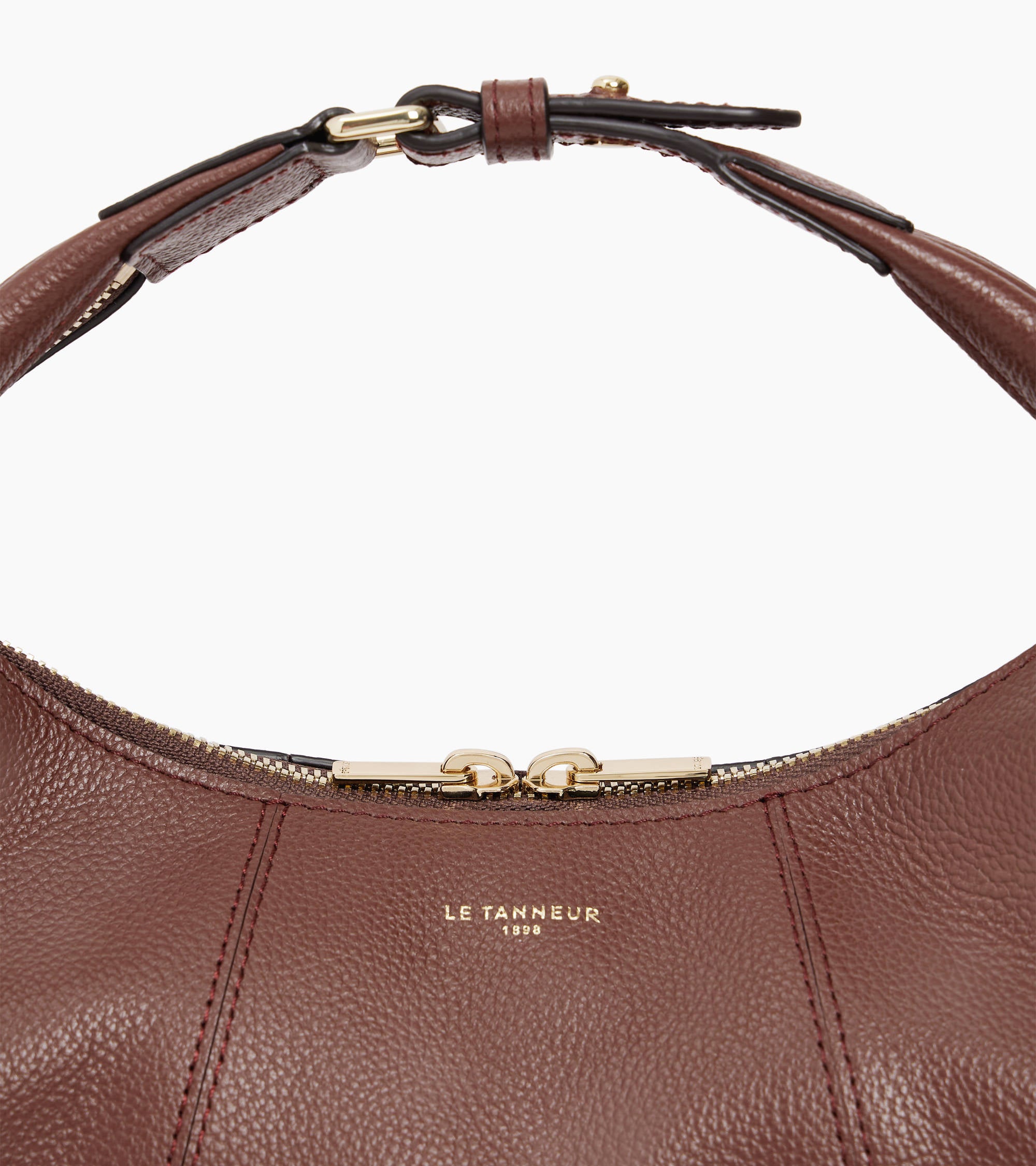 Juliette small, grained leather hobo bag