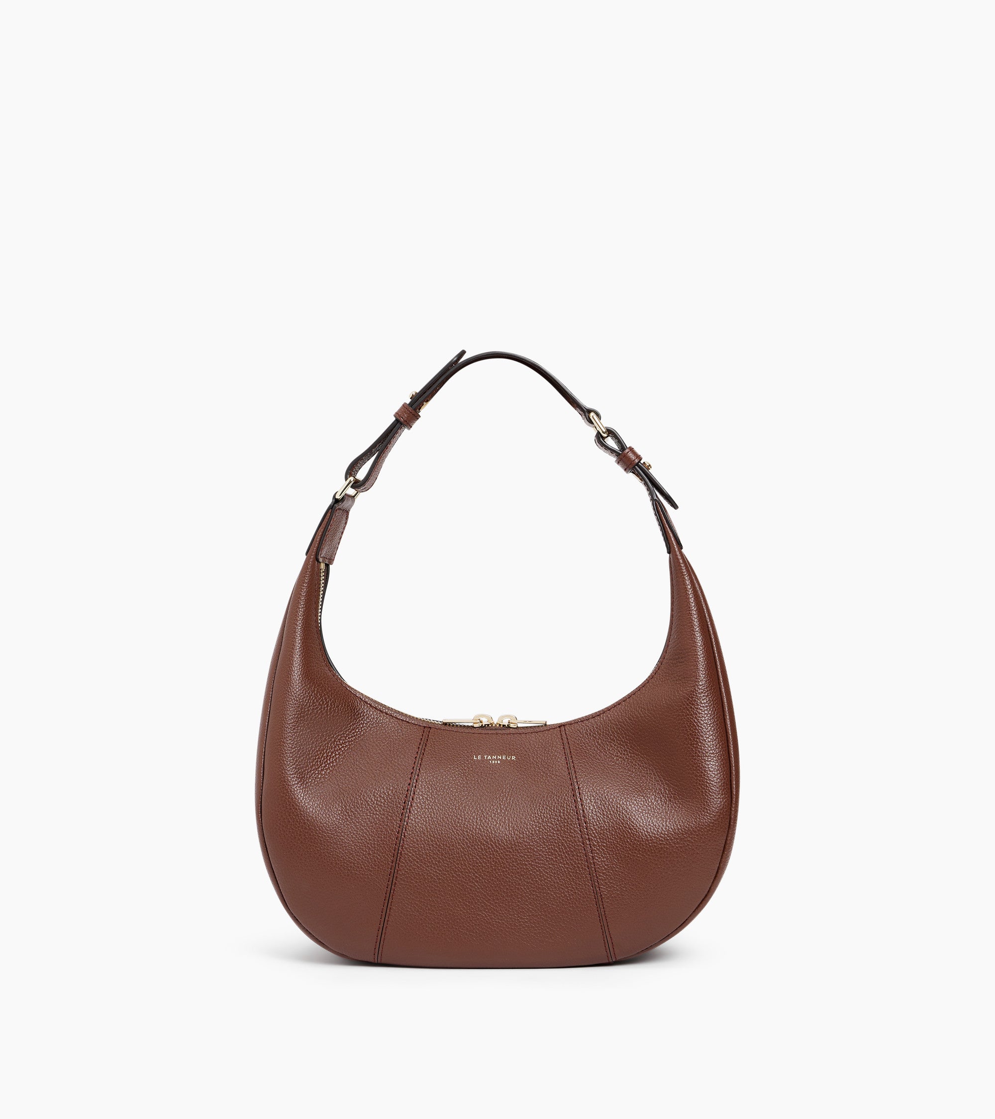 Juliette small, grained leather hobo bag