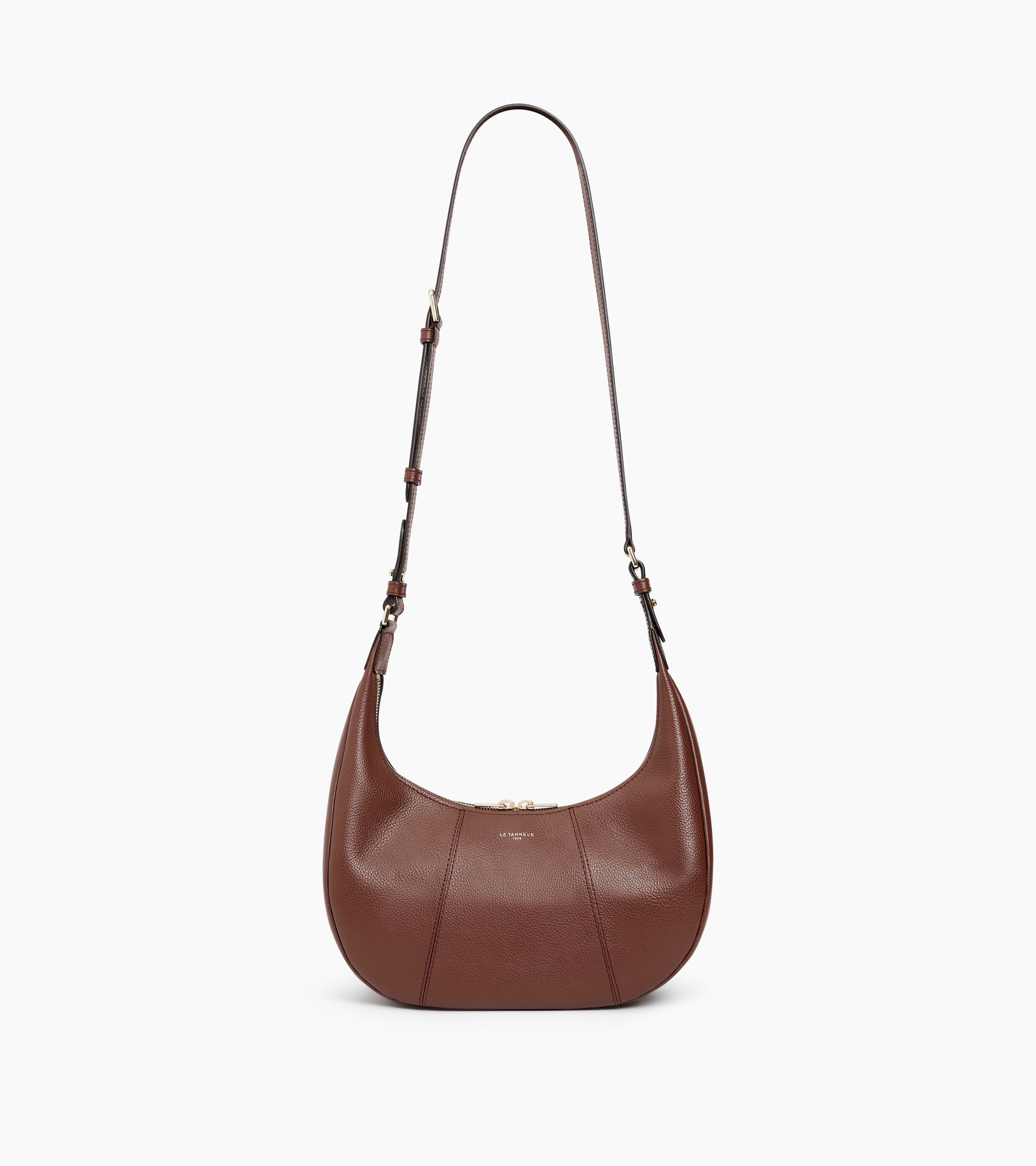 Juliette small, grained leather hobo bag