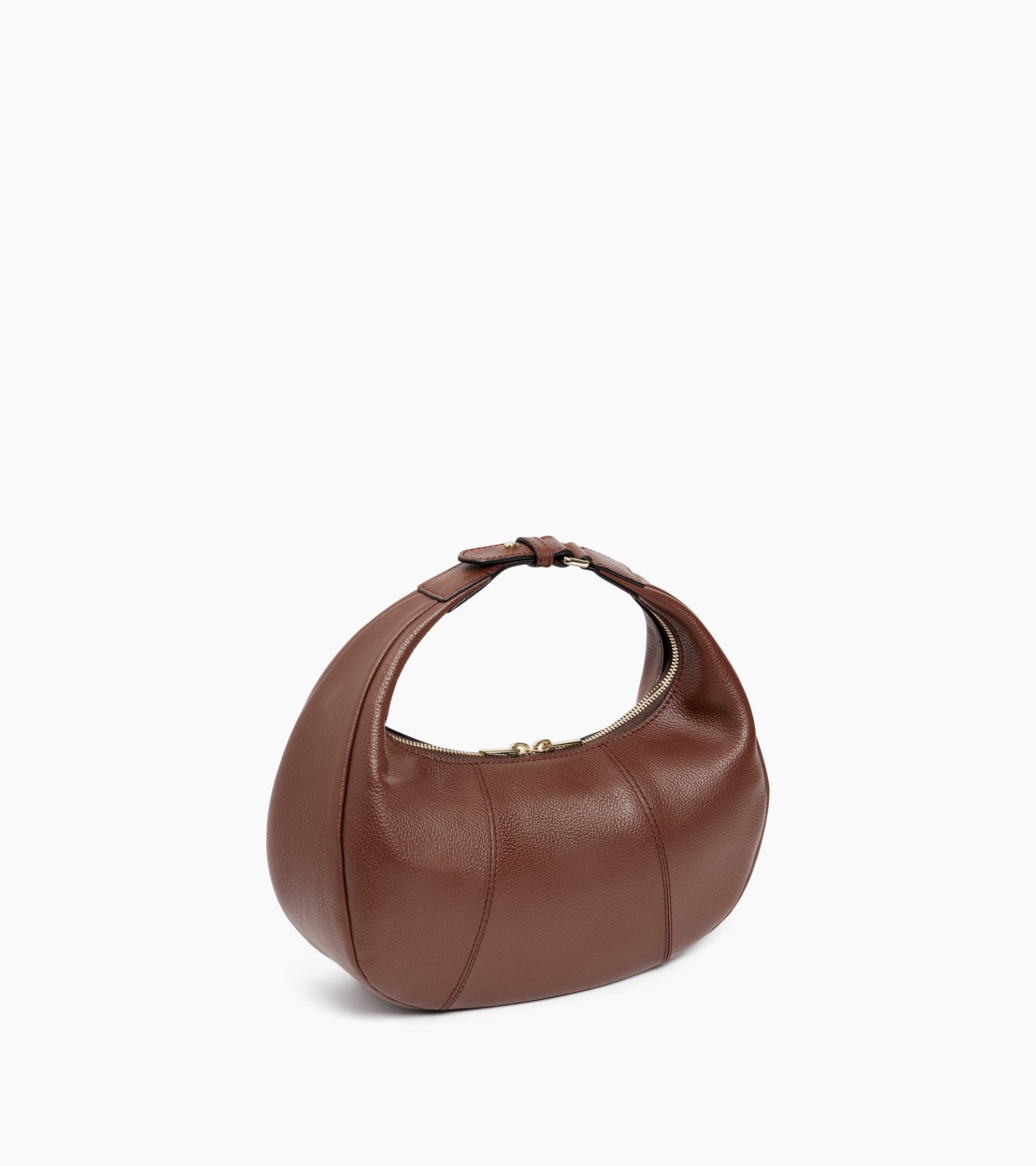 Juliette small, grained leather hobo bag