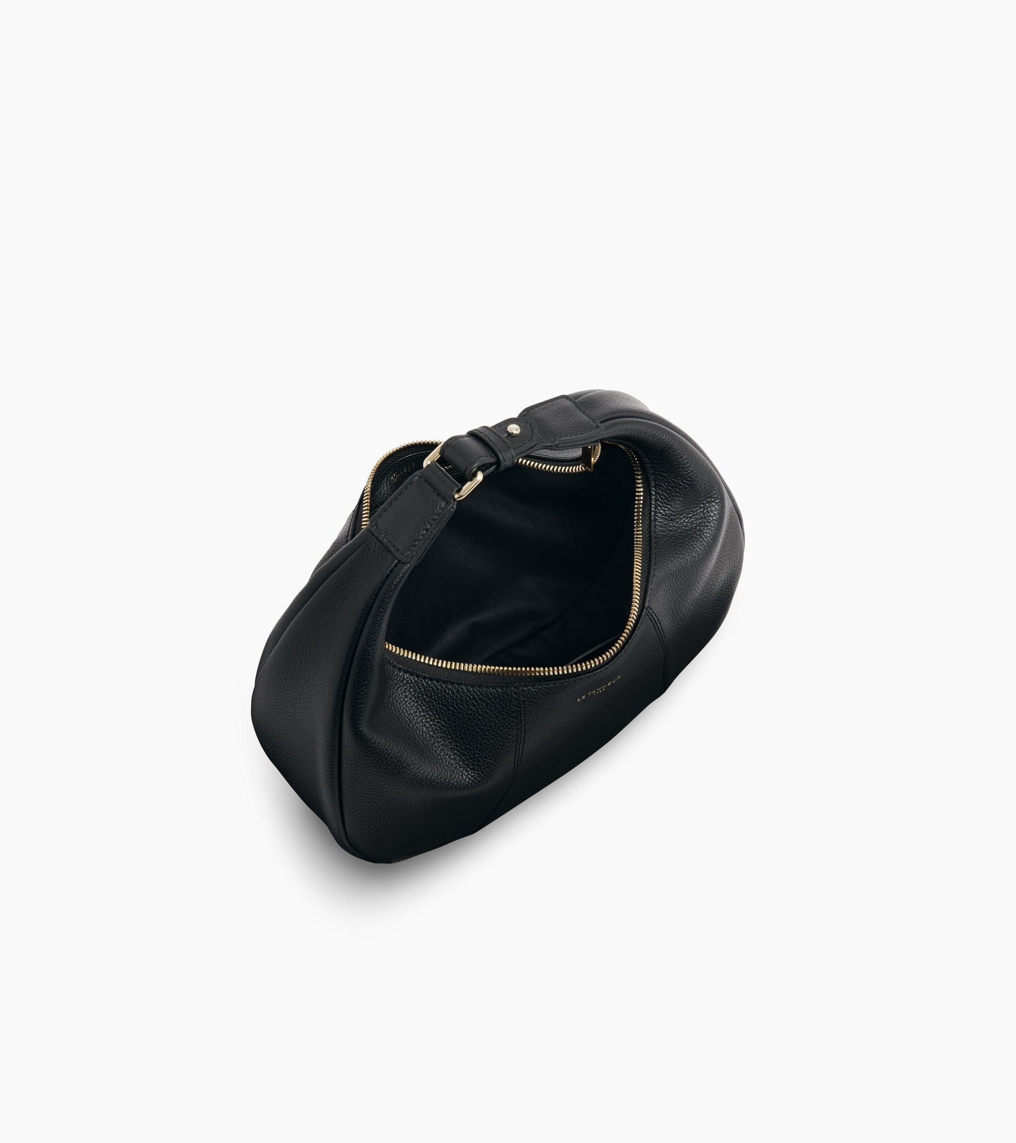 Juliette small, grained leather hobo bag
