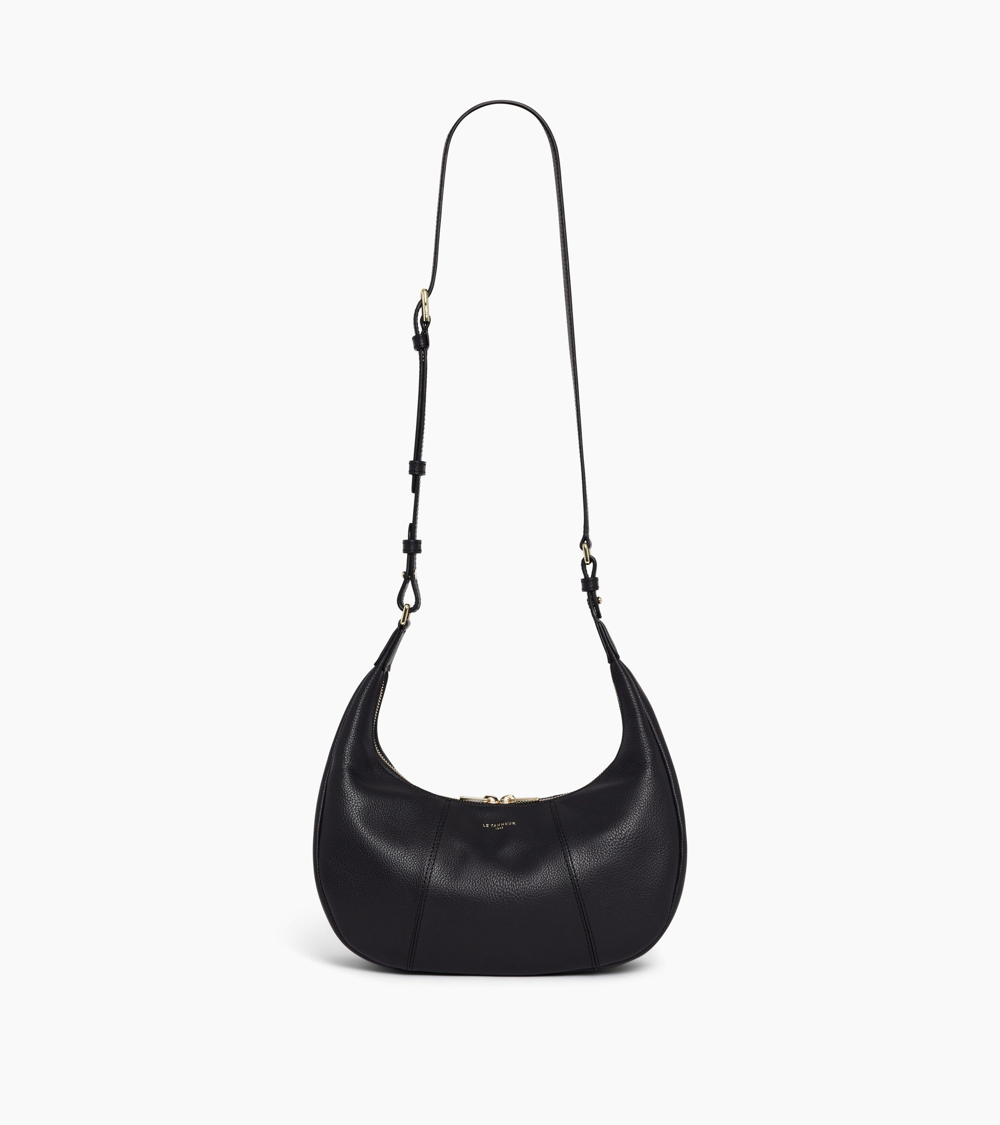 Juliette small, grained leather hobo bag