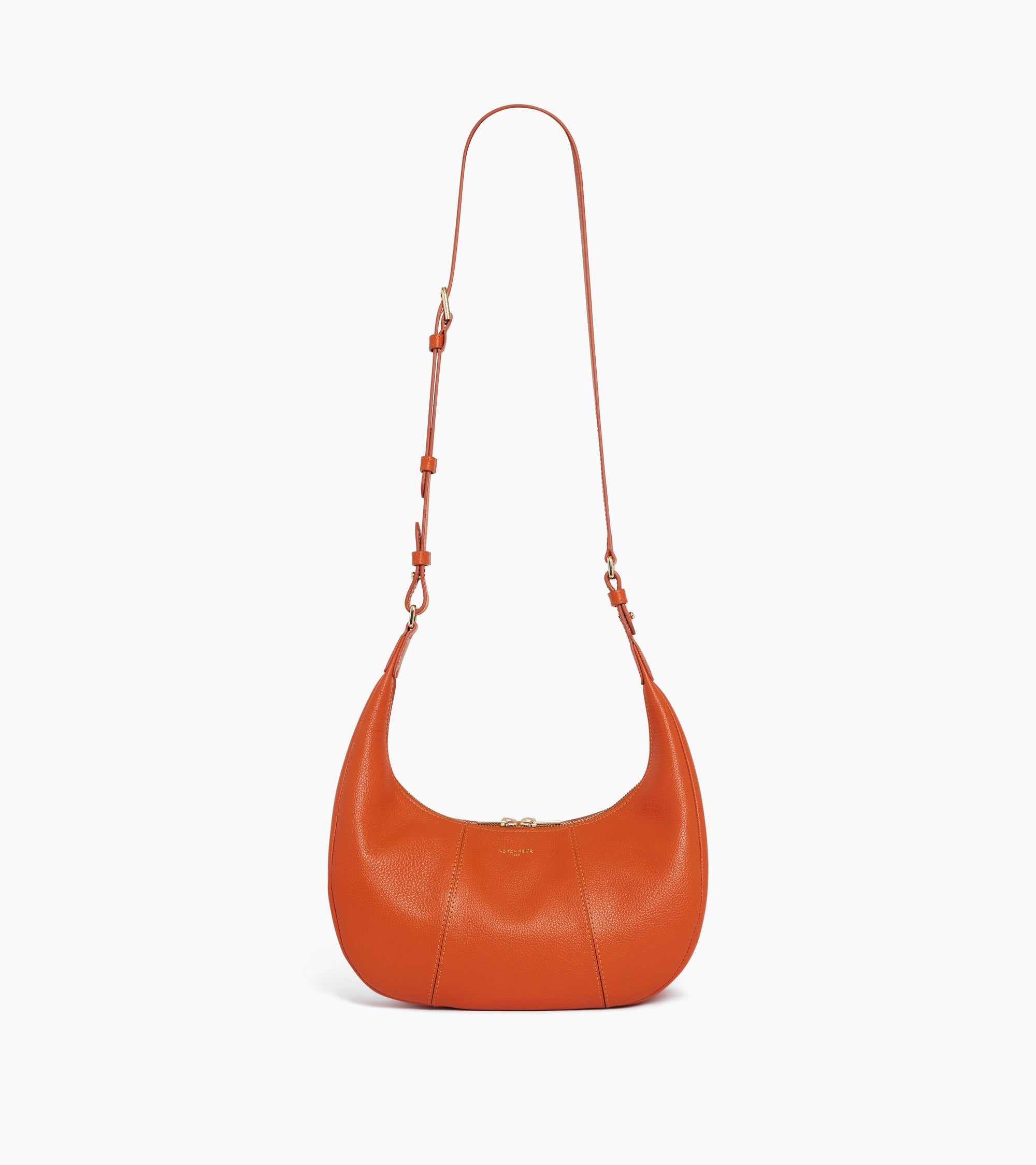 Juliette small, grained leather hobo bag