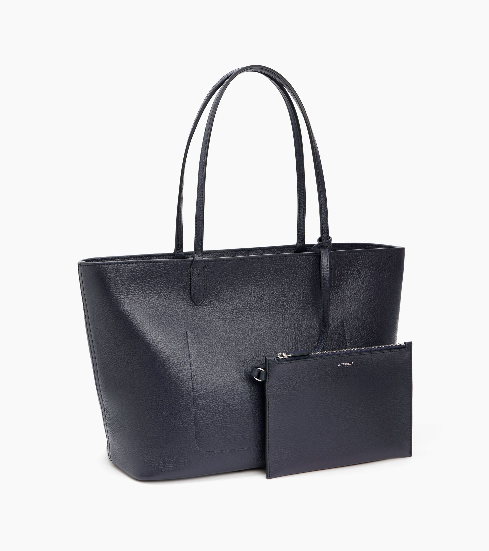 Louise large tote in grained leather