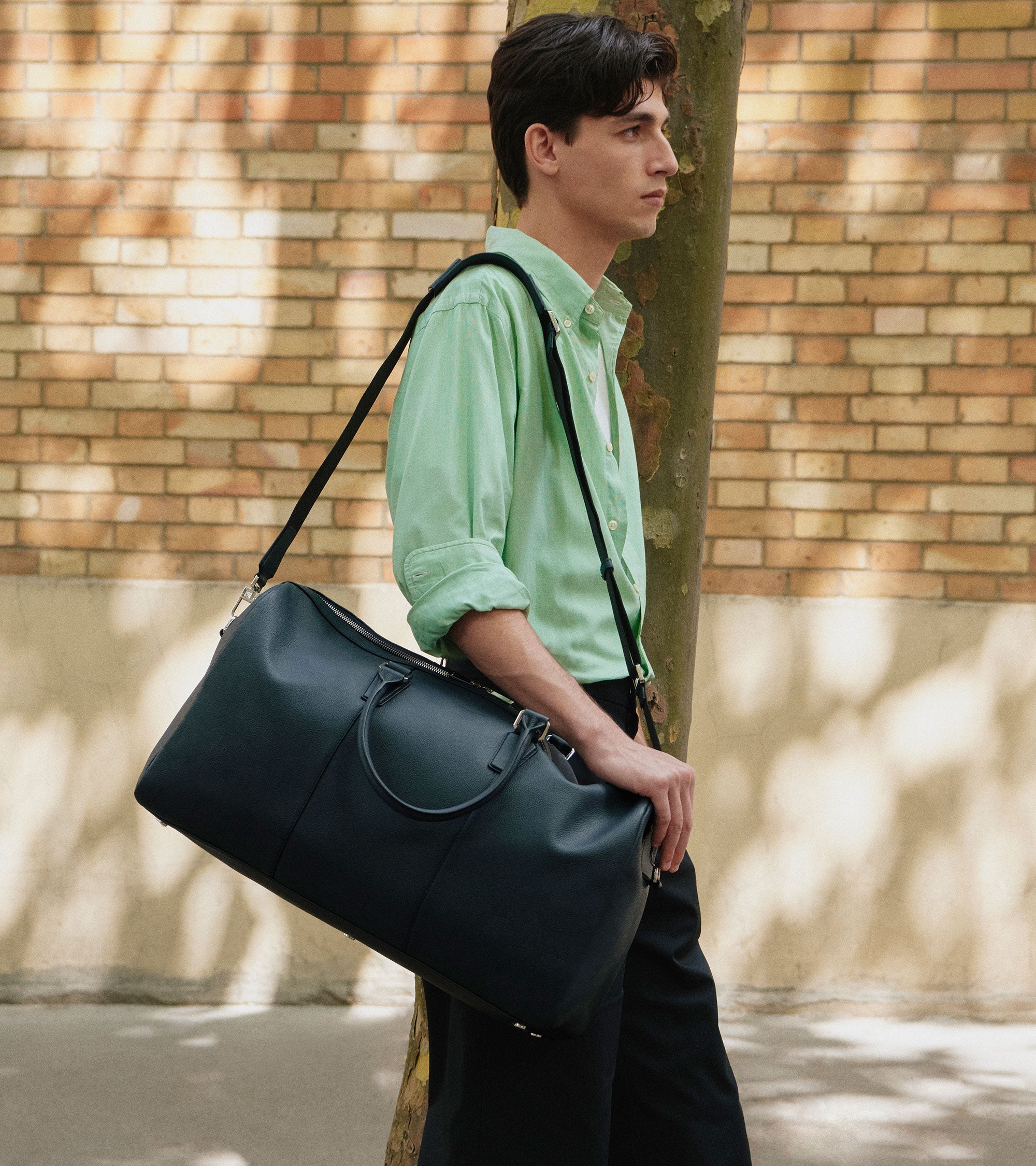 Marceau 48-hour travel bag in grained leather