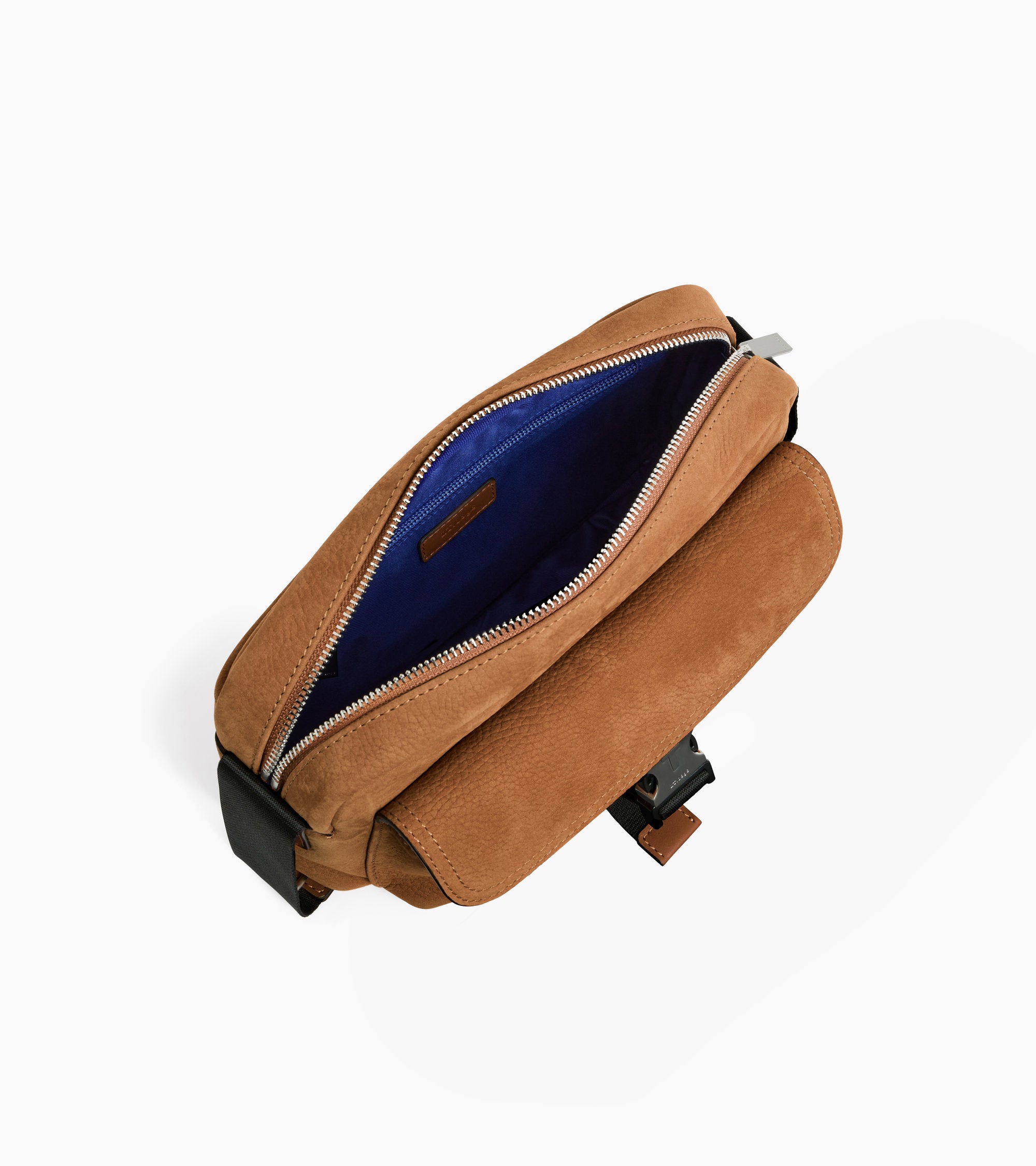 Maurice small shoulder bag in grained nubuck leather