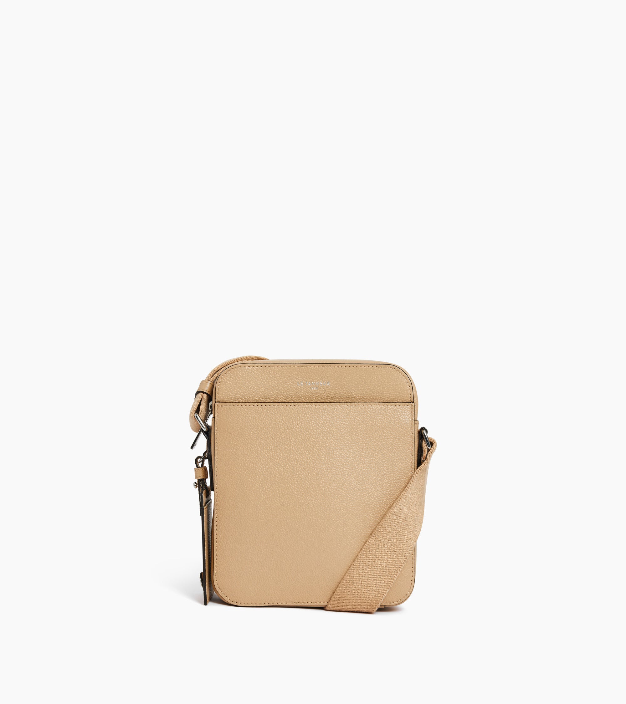 Emile small zipped satchel in grained leather