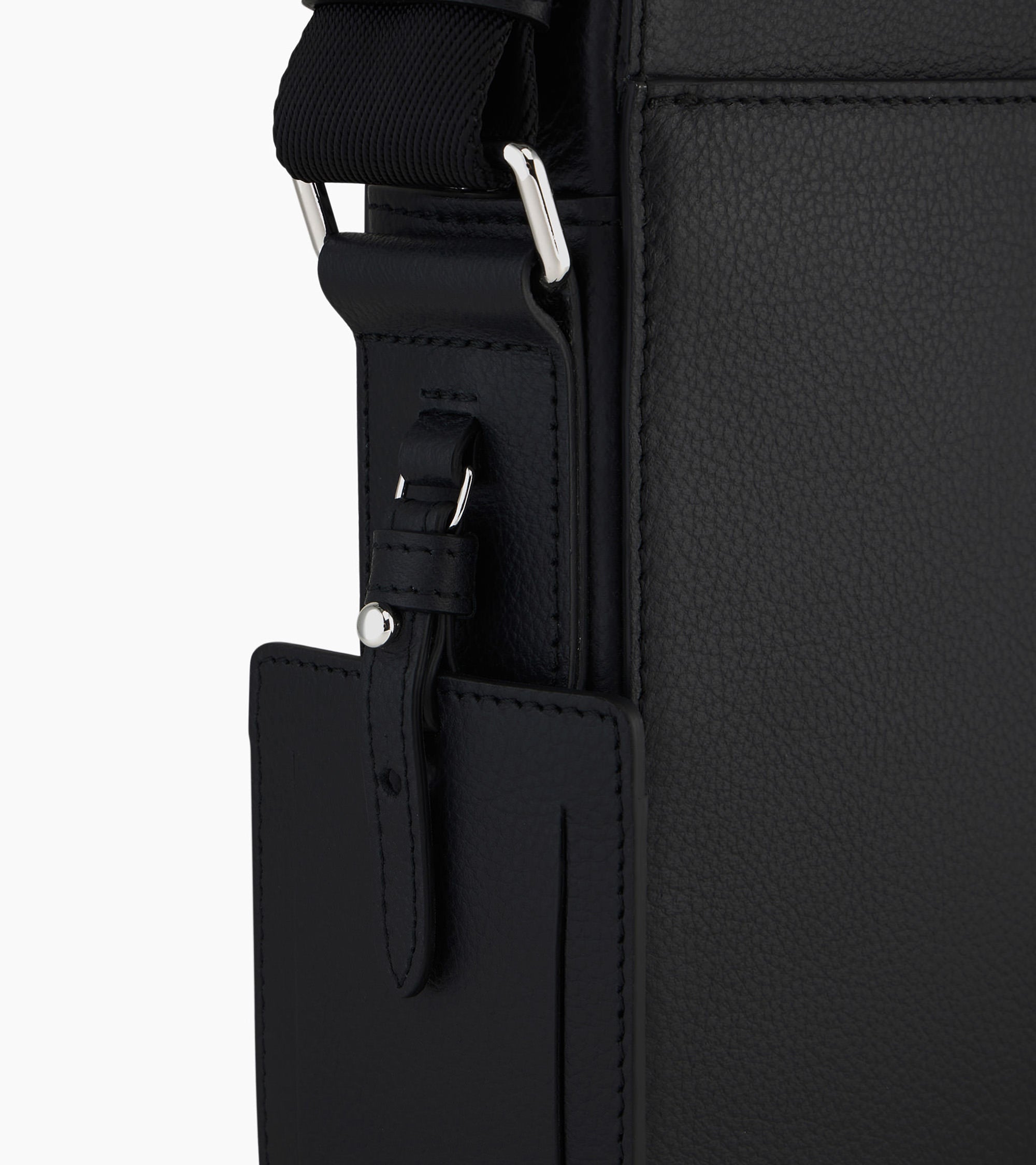 Emile small zipped satchel in grained leather