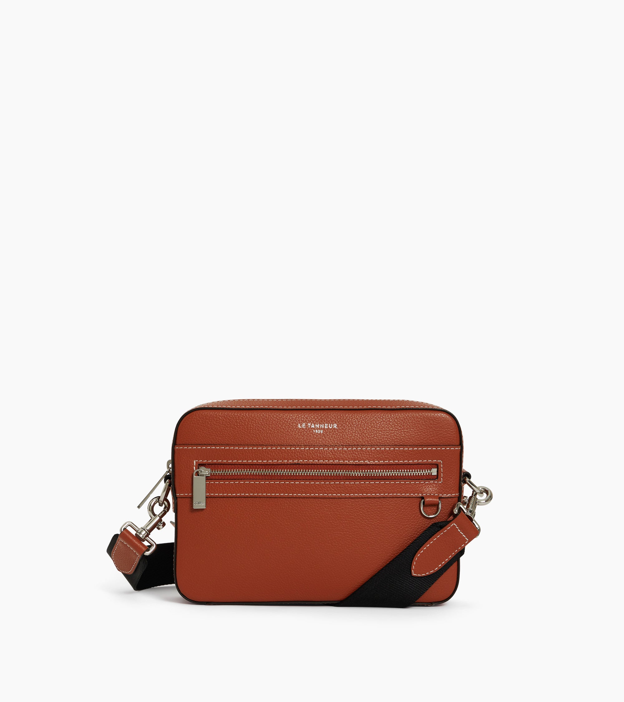 Emile camera bag in grained leather