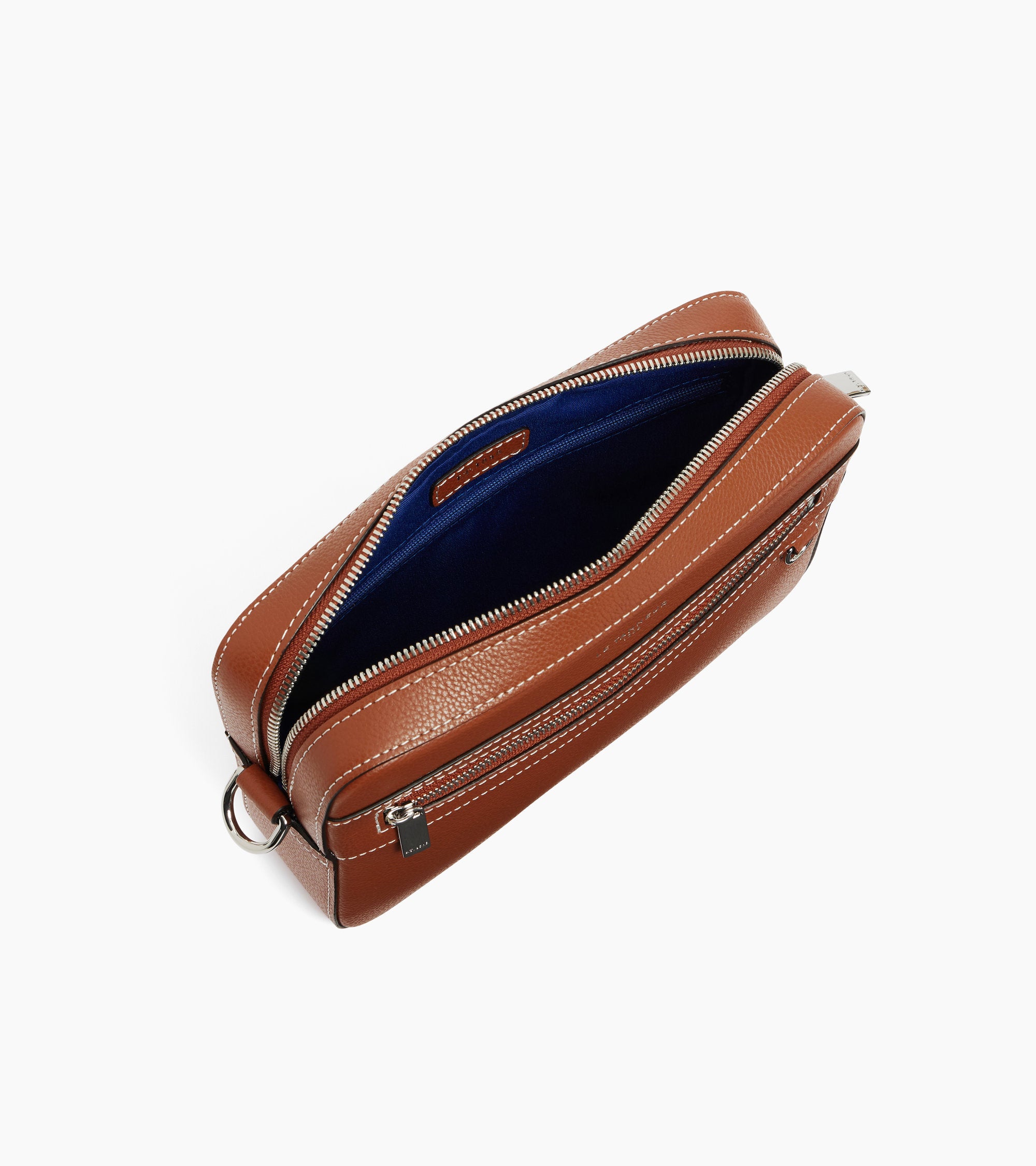 Emile camera bag in grained leather