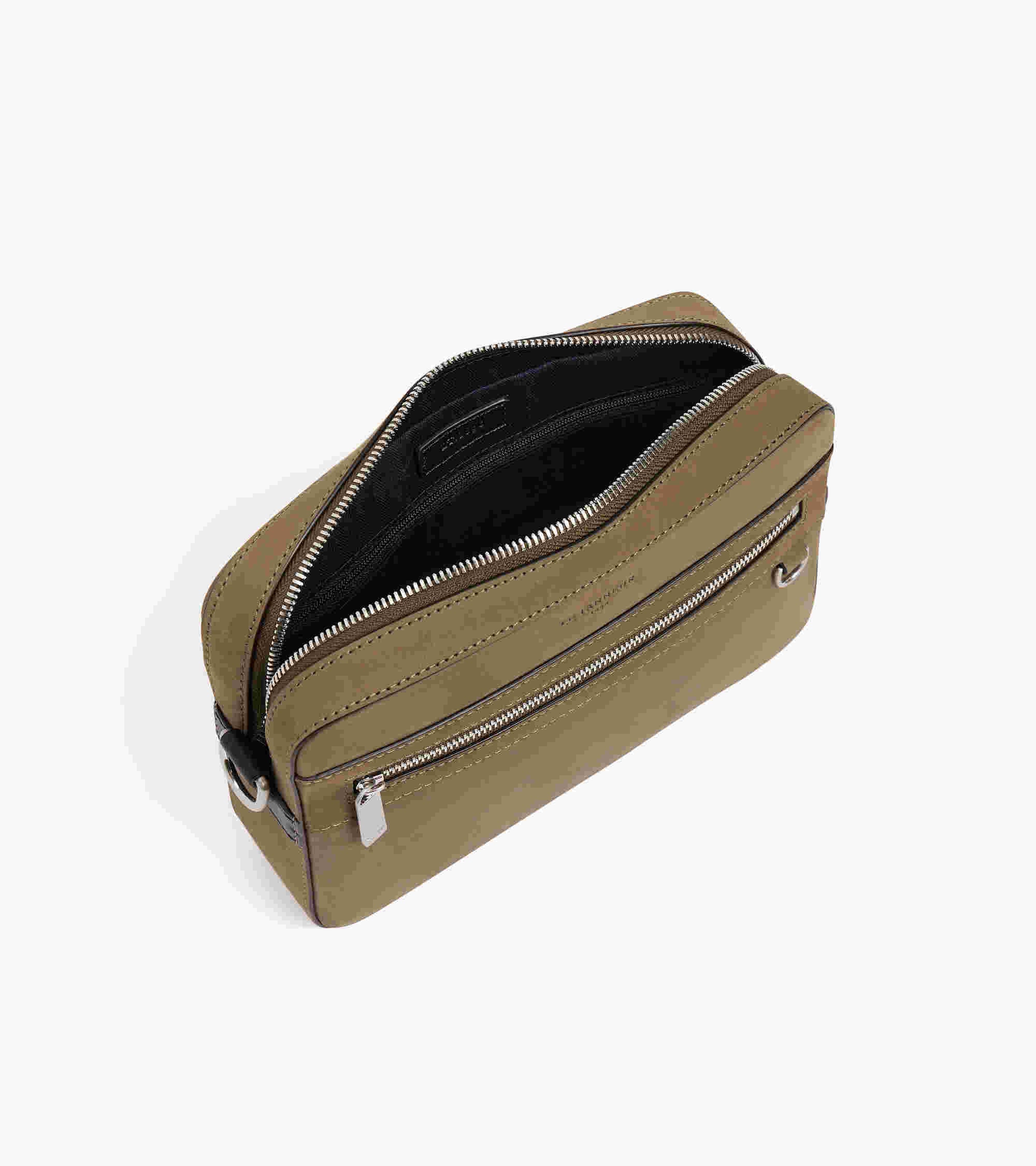 Emile small satchel in smooth leather and nubuck