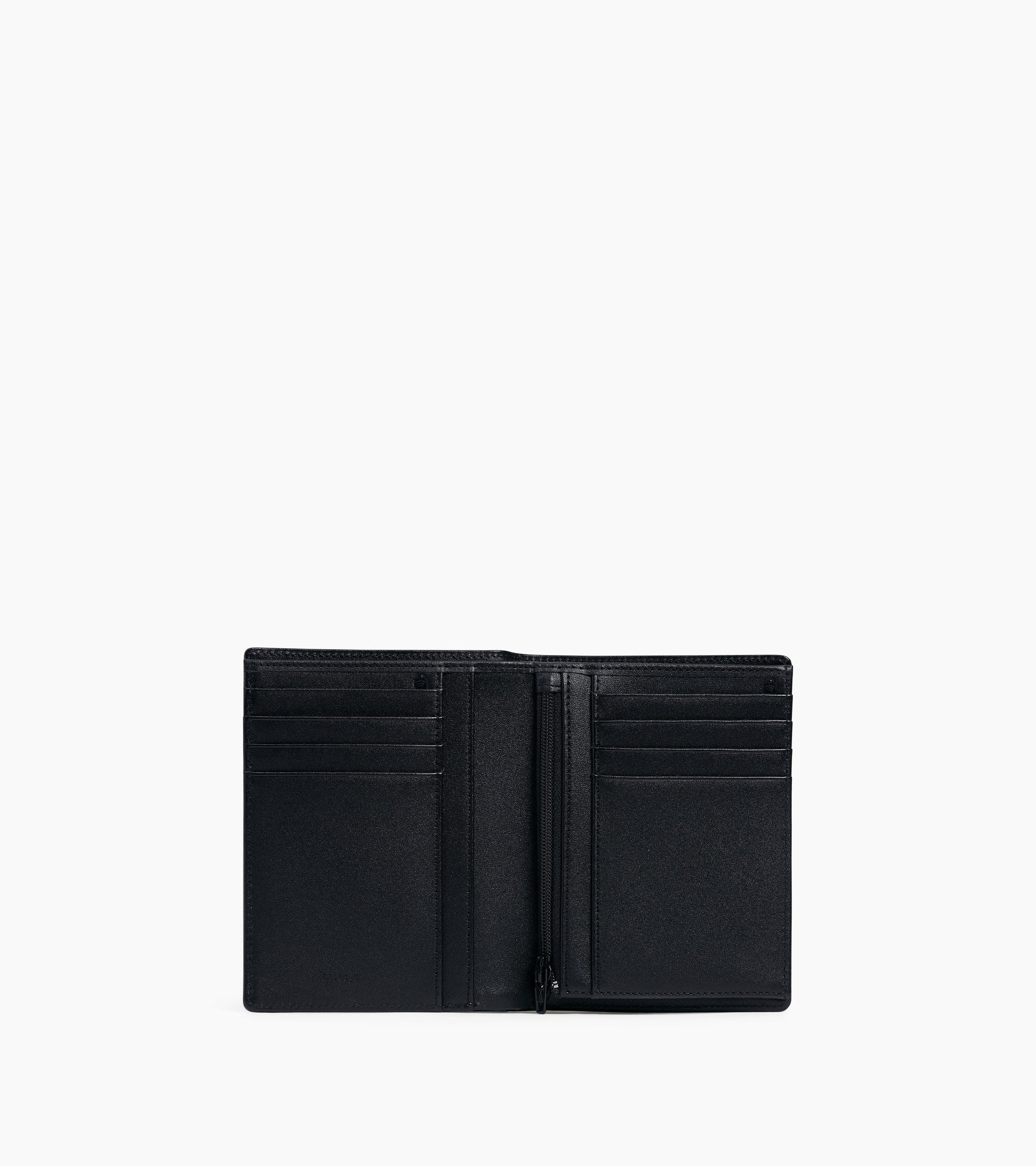 Emile vertical wallet in signature T leather