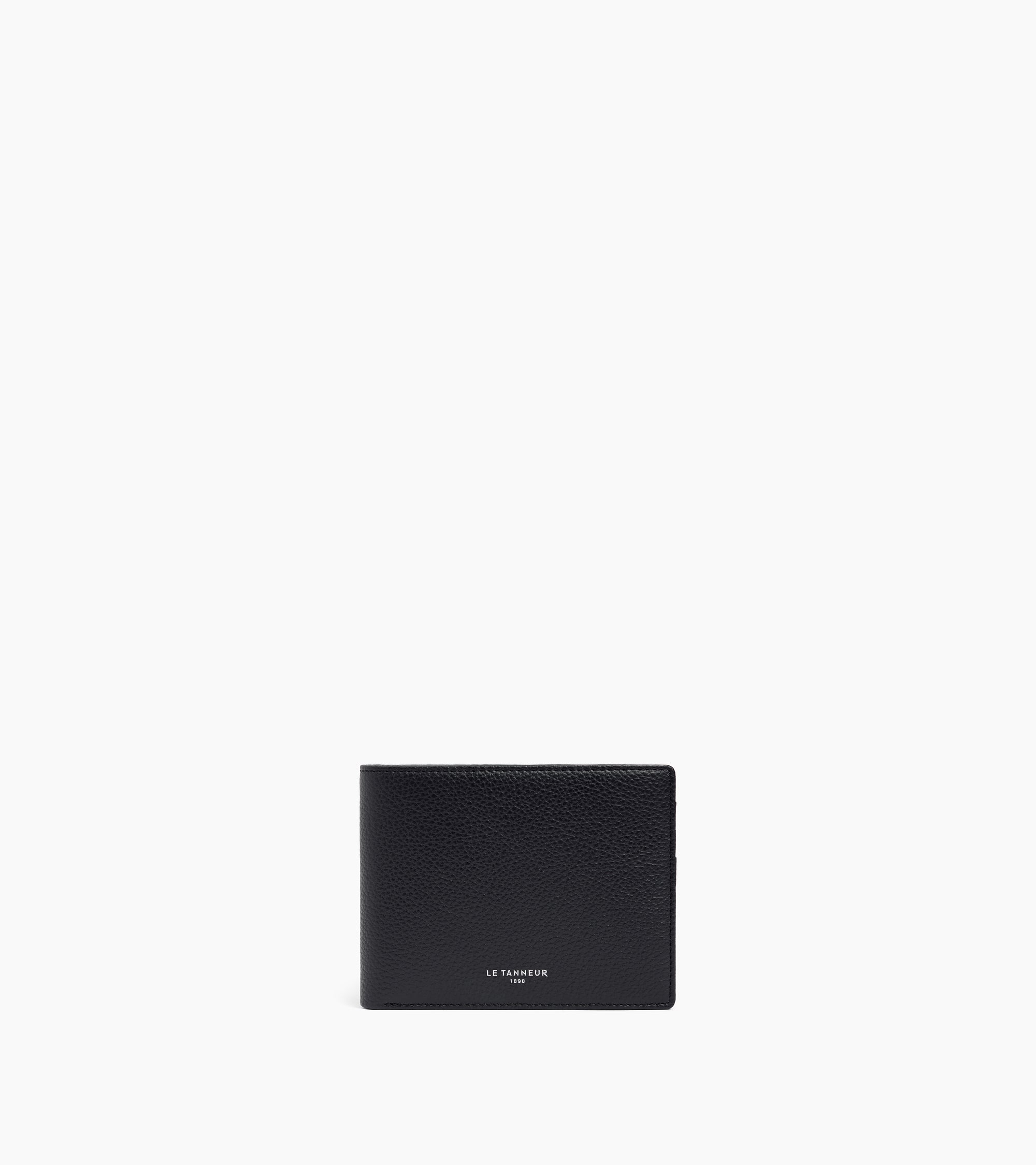 Emile horizontal zipped wallet in grained leather