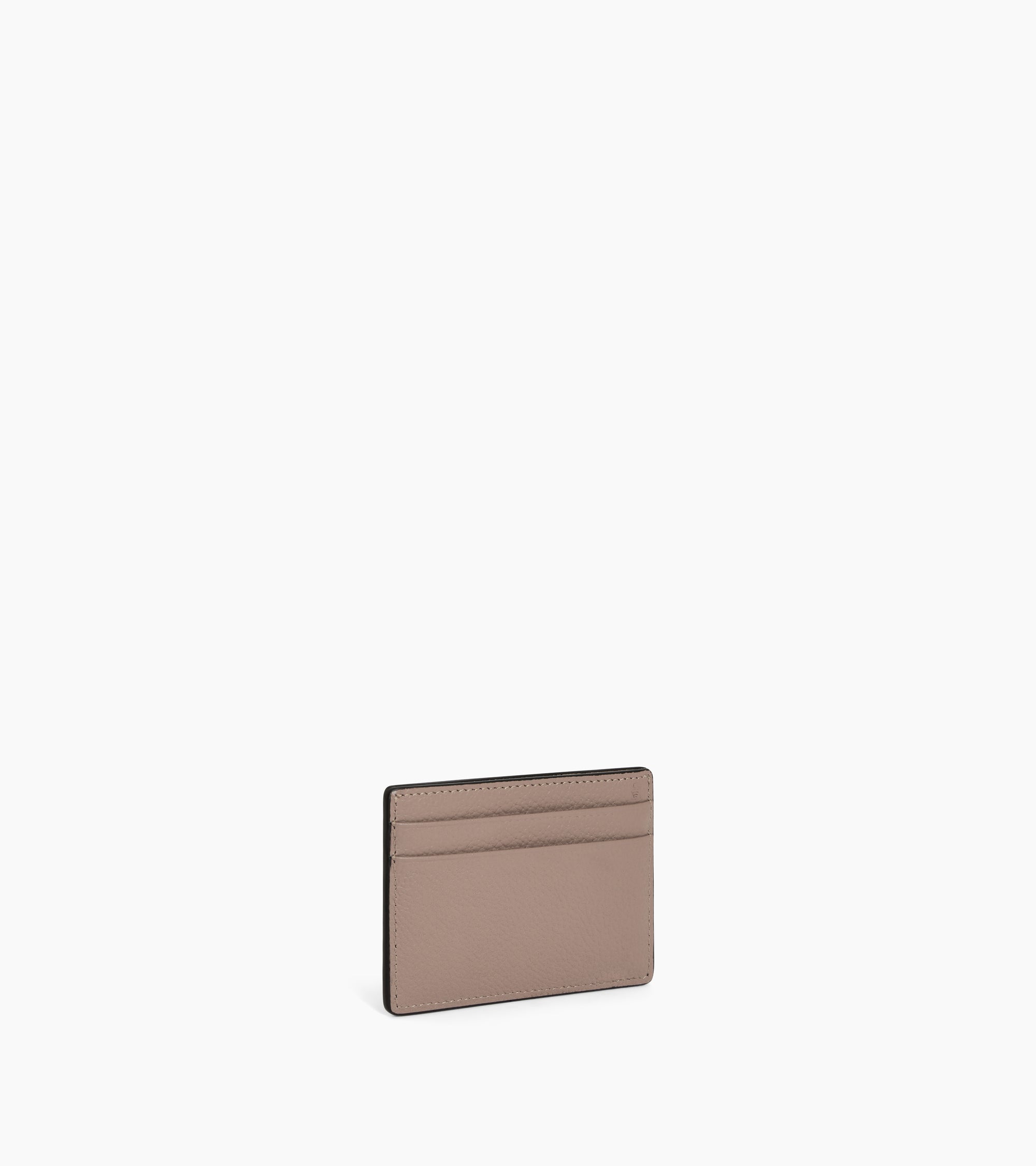 Emile card holder in grained leather
