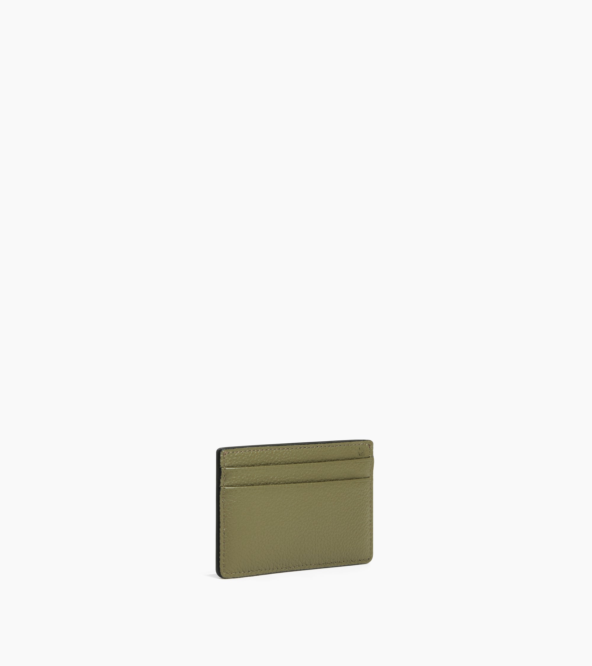 Emile card holder in grained leather