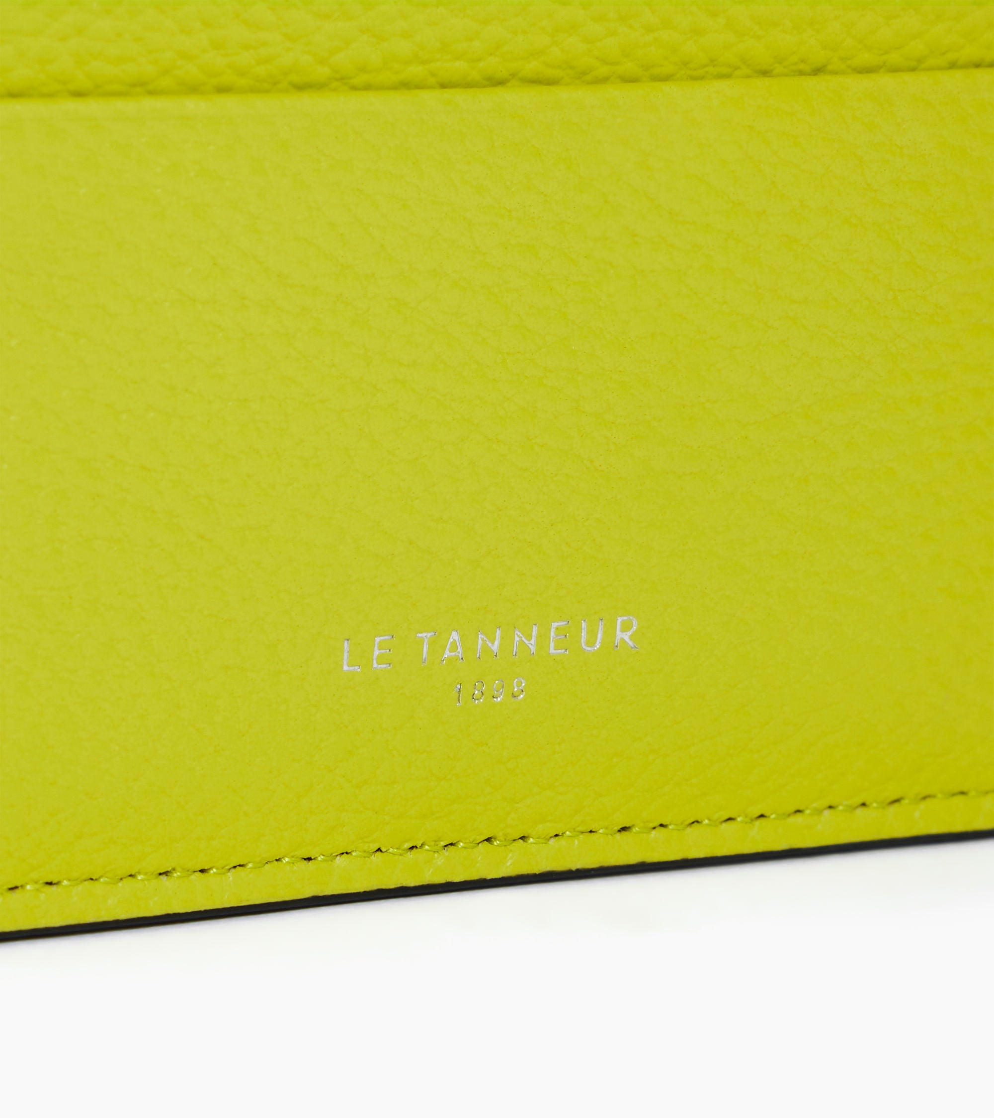 Emile card holder in grained leather