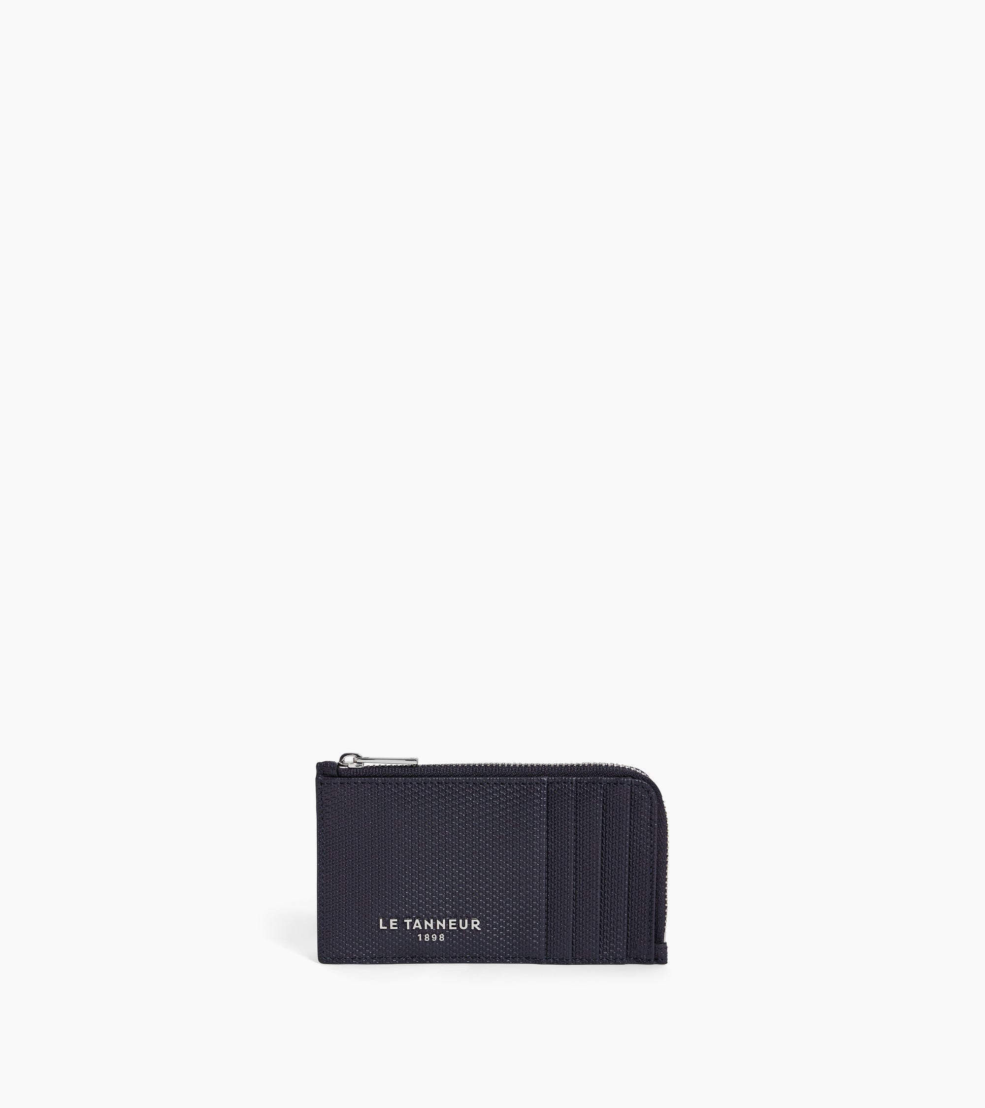 Emile L-zip card holder in signature T leather