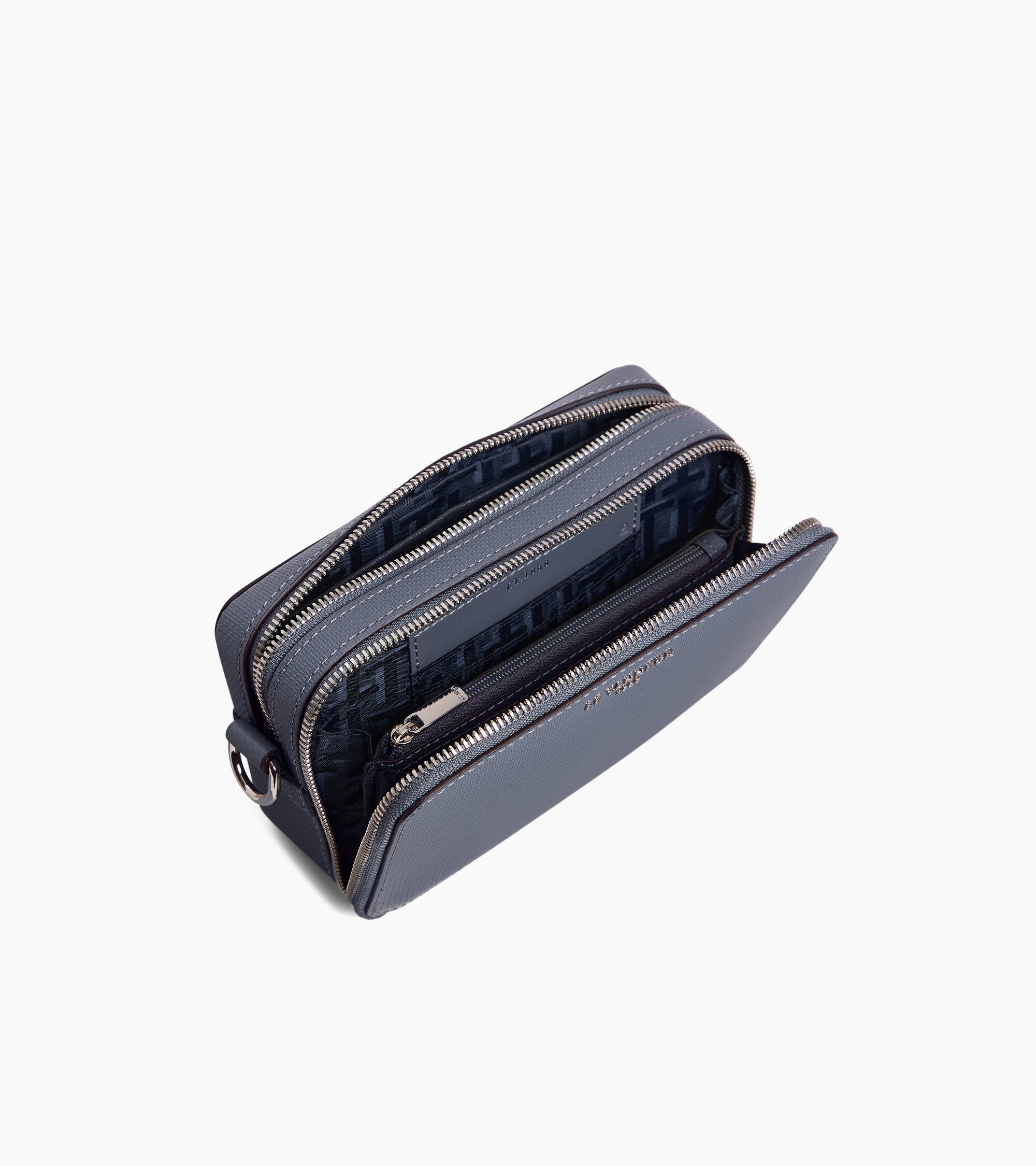 Emile small 2-compartment shoulder bag in signature T leather