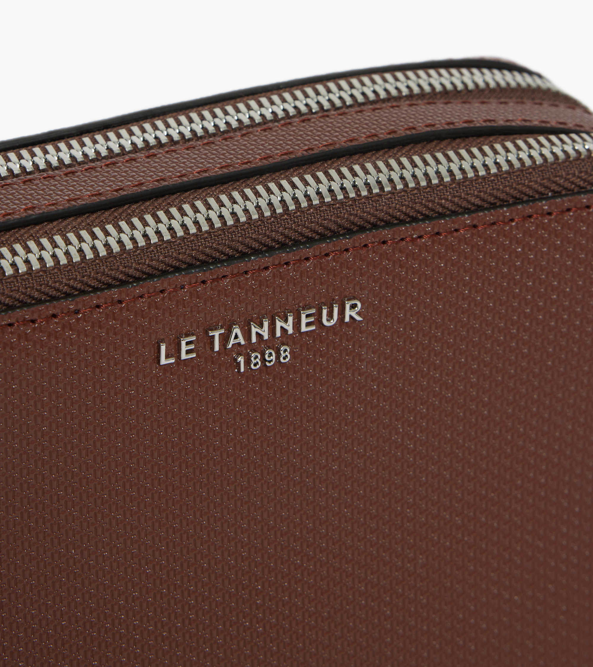 Emile small 2-compartment shoulder bag in signature T leather