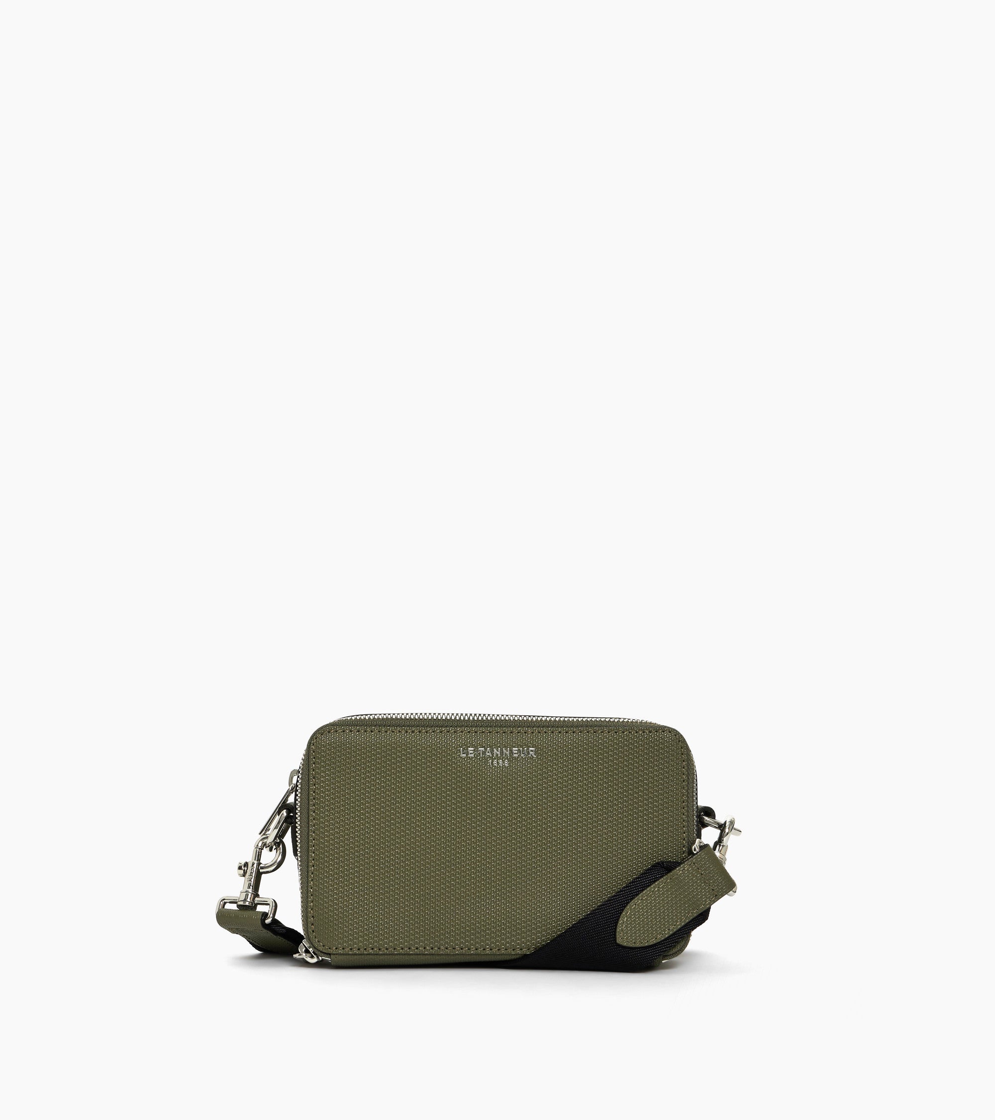 Emile small 2-compartment pouch in signature T leather