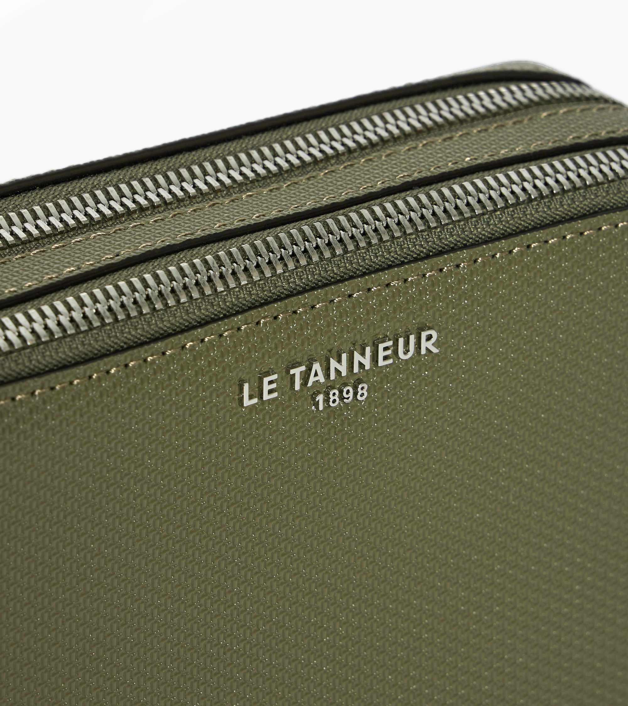 Emile small 2-compartment pouch in signature T leather