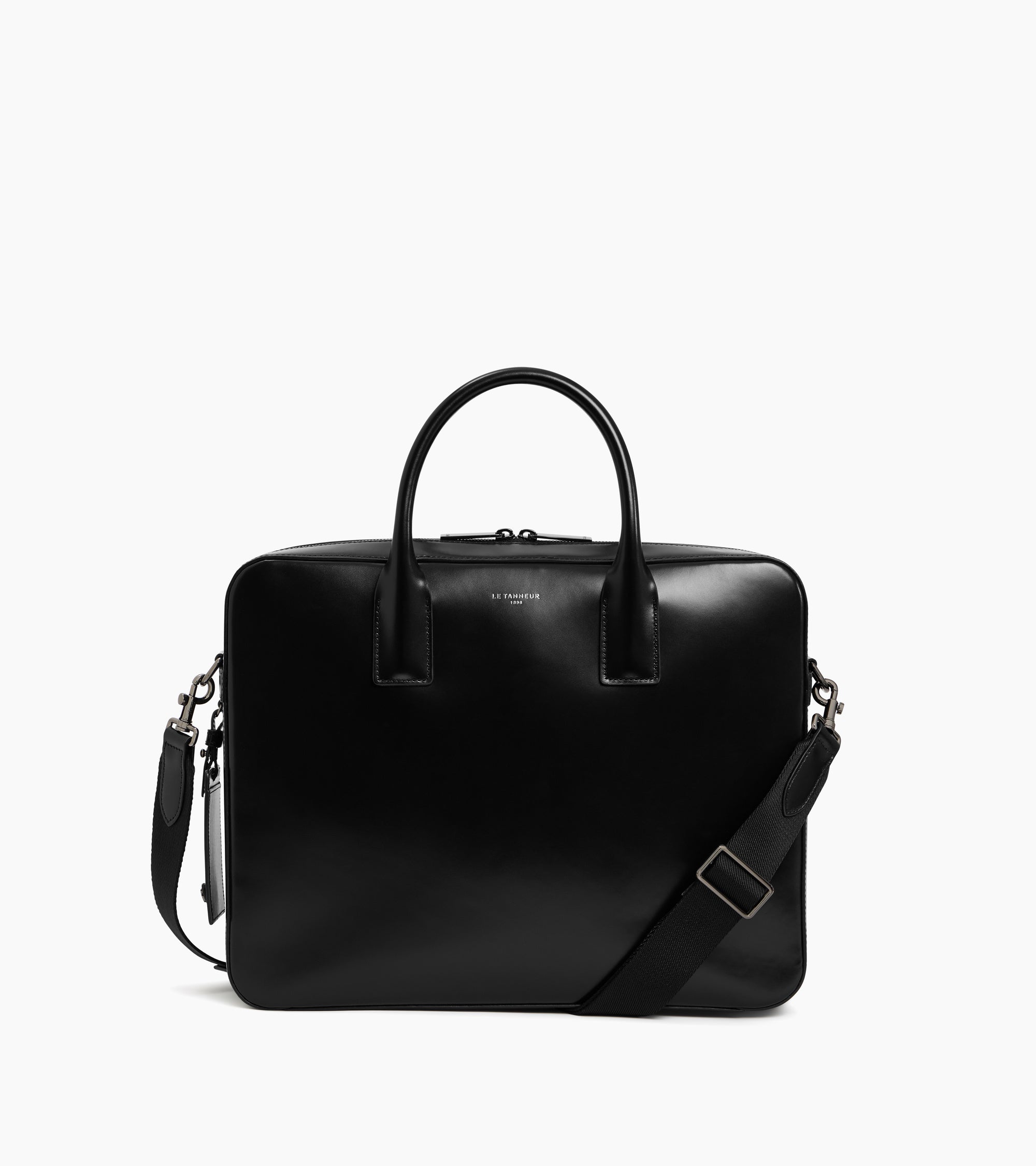 Emile slim 15" document box-effect case in smooth leather