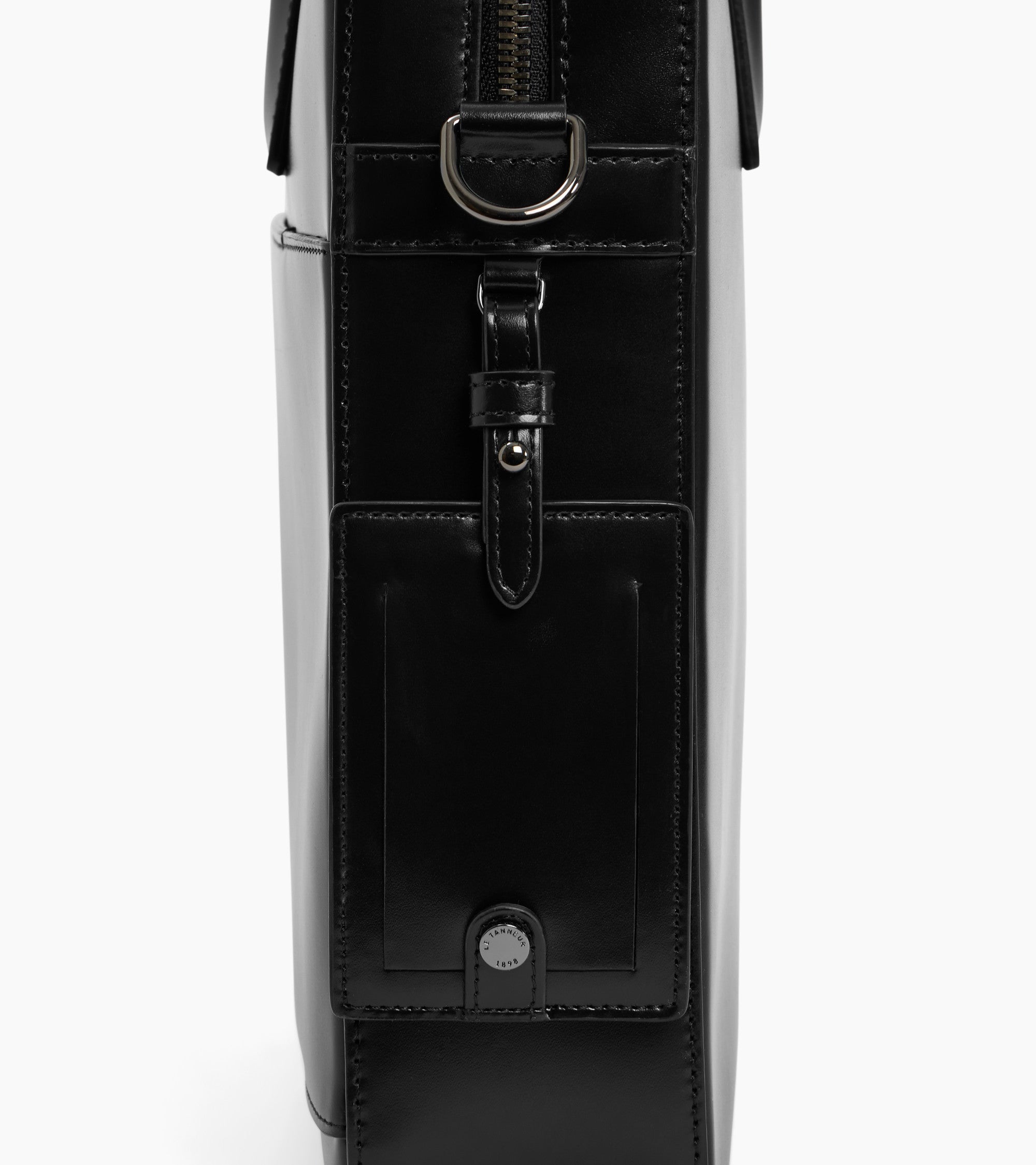 Emile slim 15" document box-effect case in smooth leather