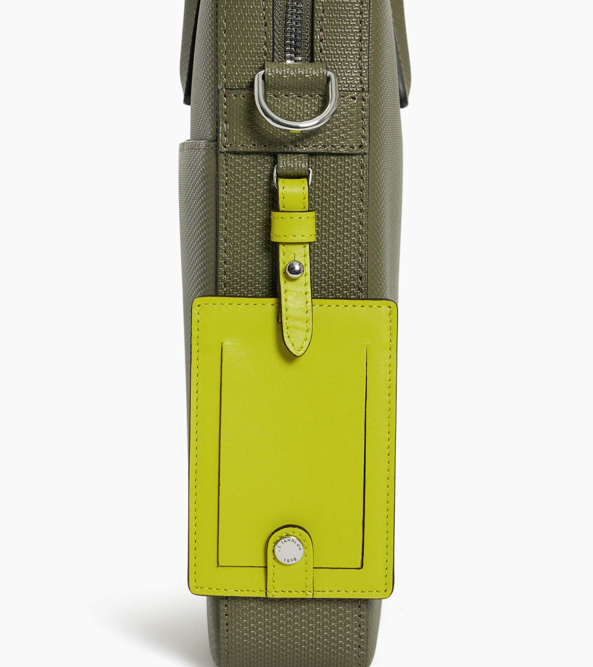 Emile slim, 14" briefcase in signature T leather