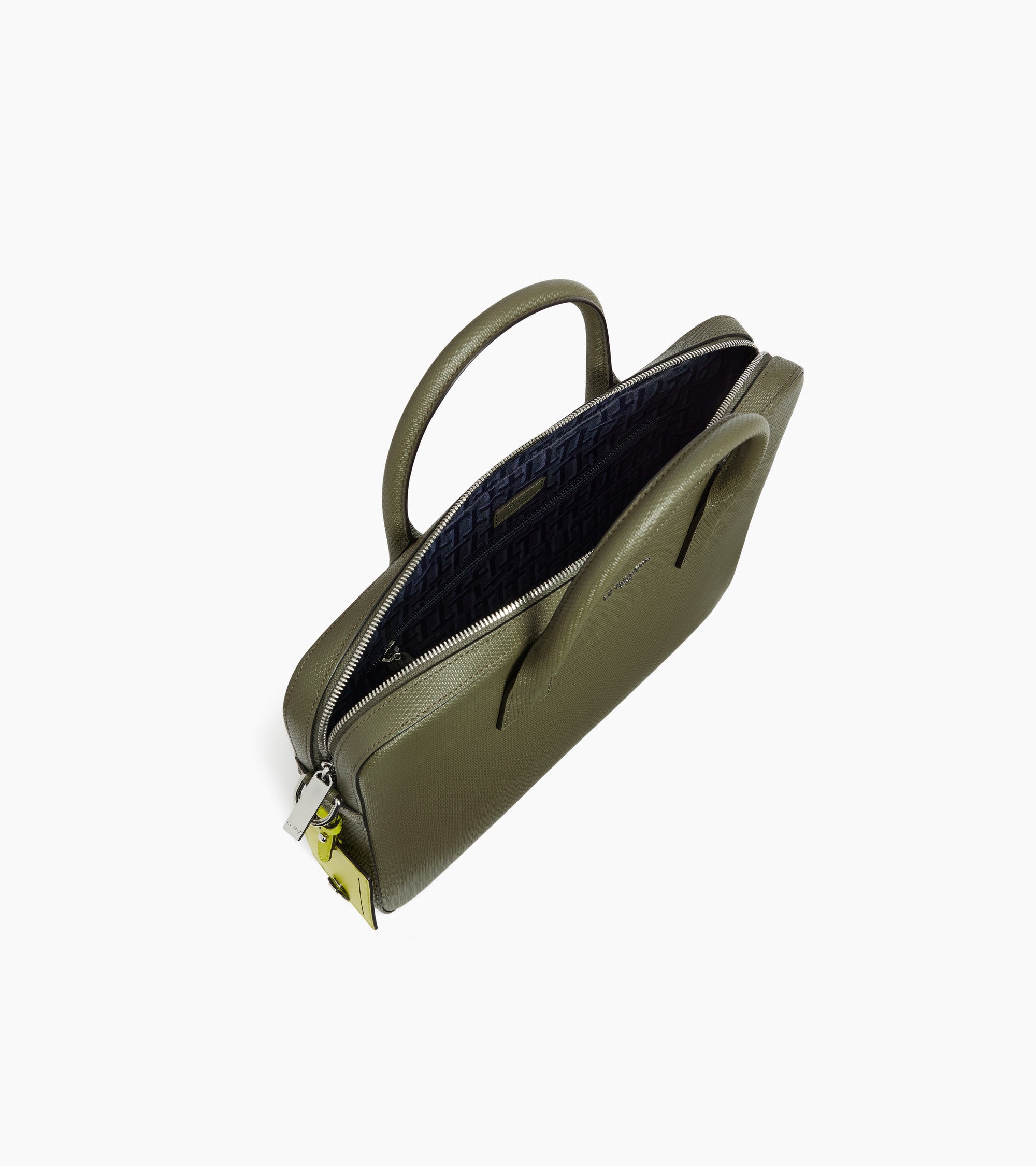 Emile slim, 14" briefcase in signature T leather