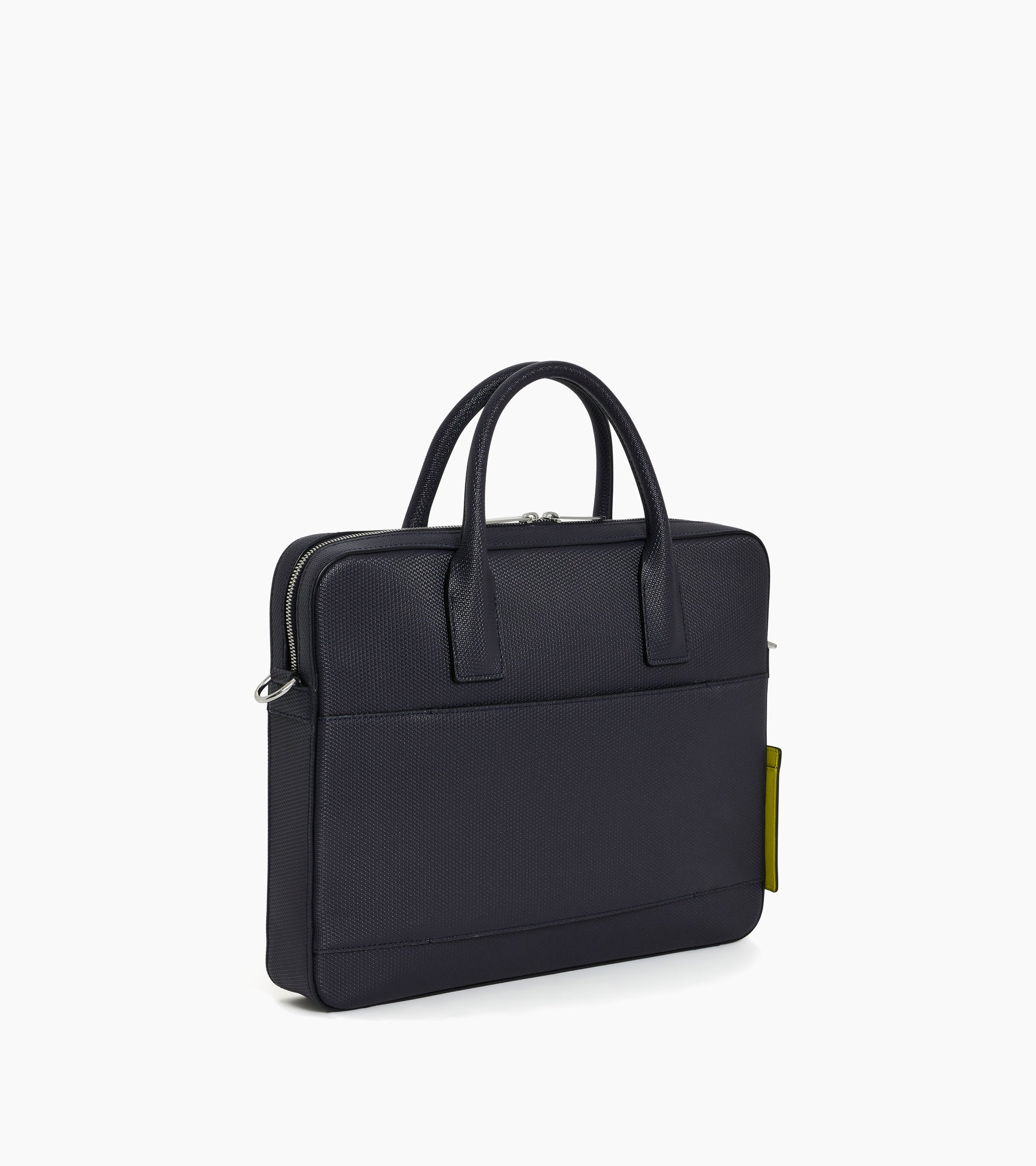Emile slim, 14" briefcase in signature T leather