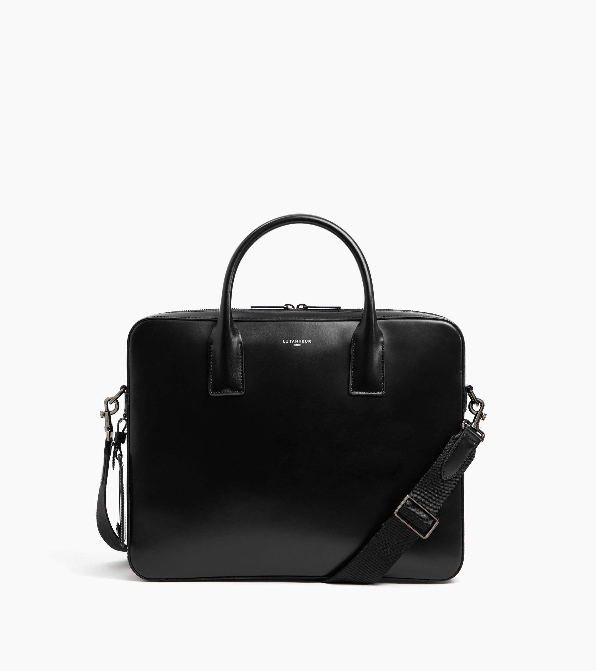 Emile slim 14" document box-effect case in smooth leather