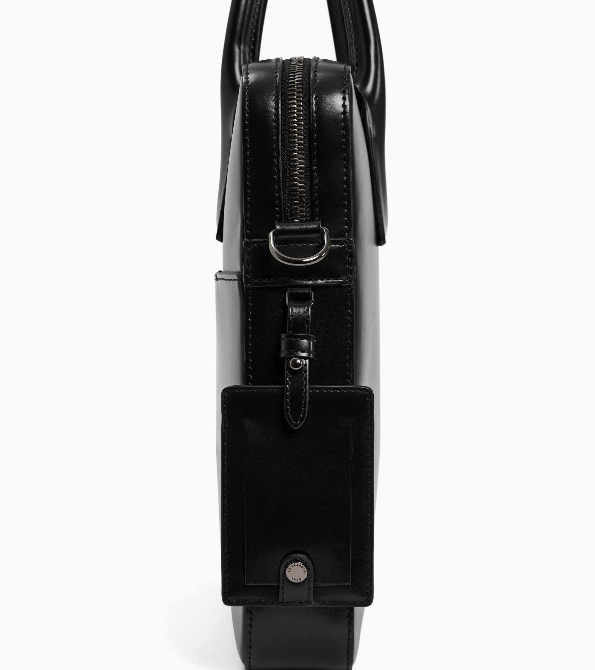 Emile slim 14" document box-effect case in smooth leather