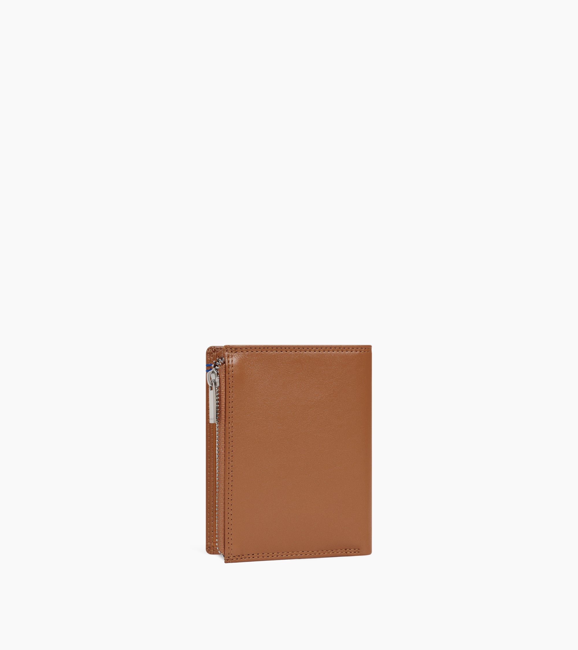 Martin medium vertical zipped wallet in smooth leather