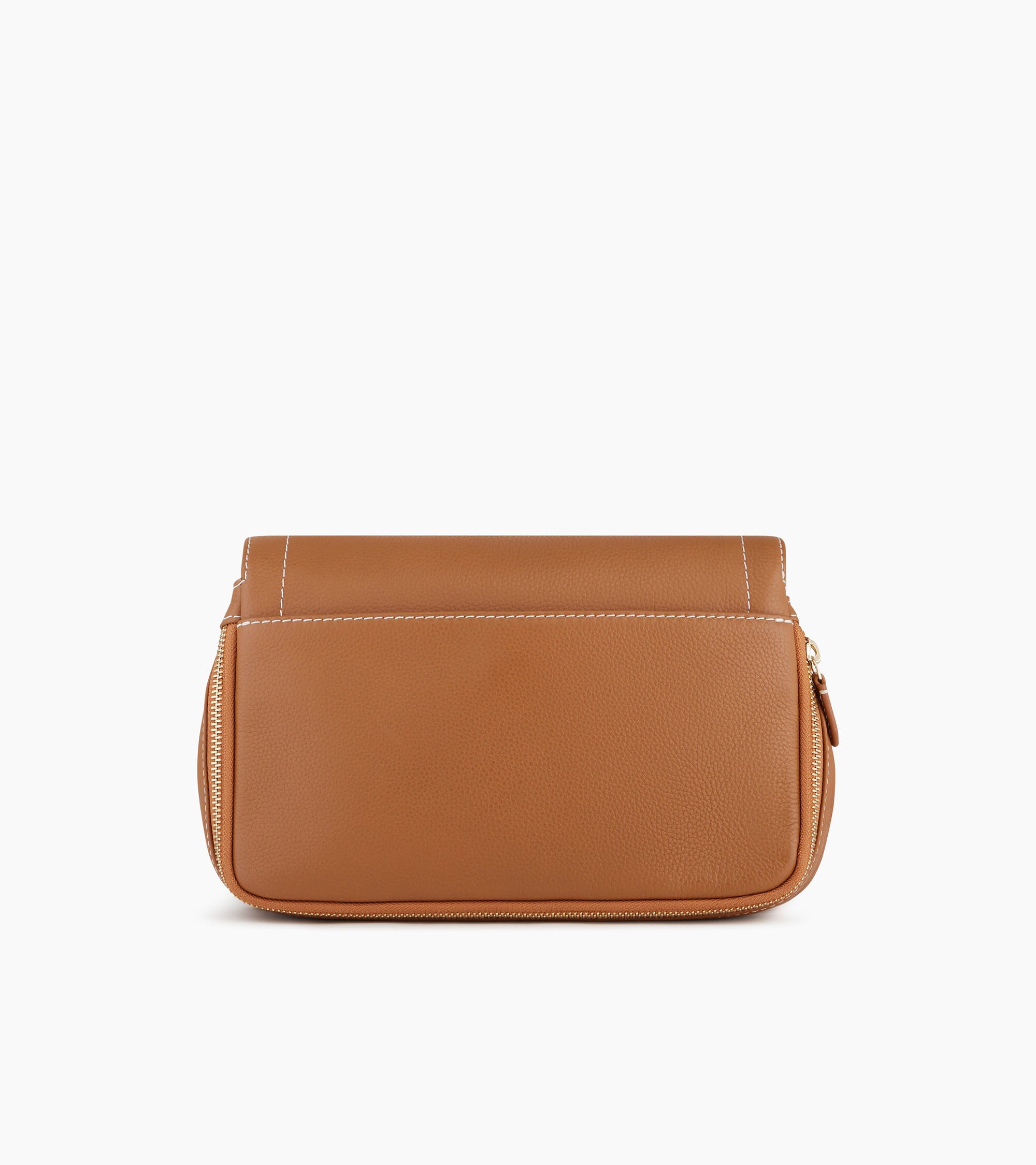 Simone small bag with crossbody strap in grained leather