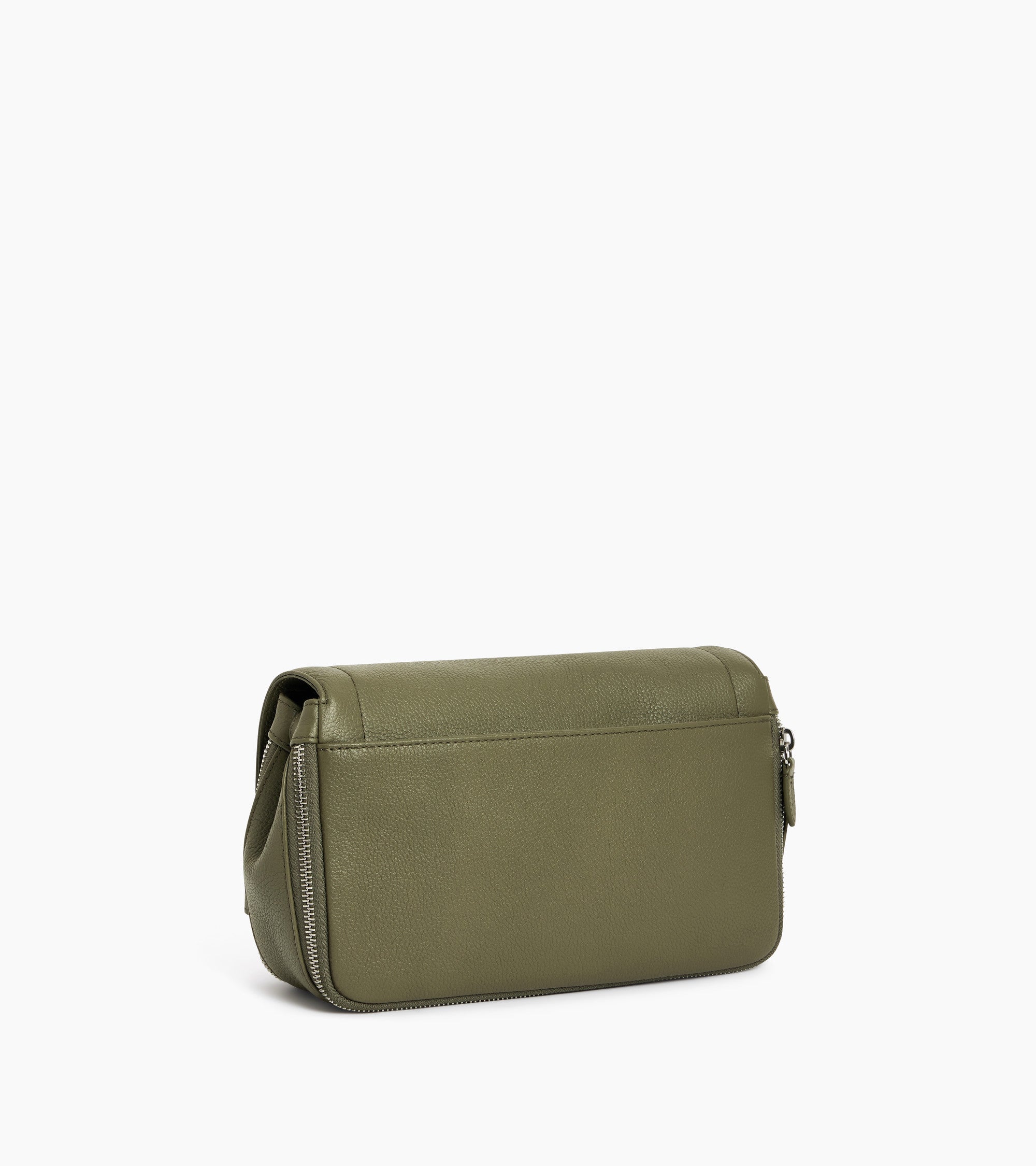 Simone small bag with crossbody strap in grained leather