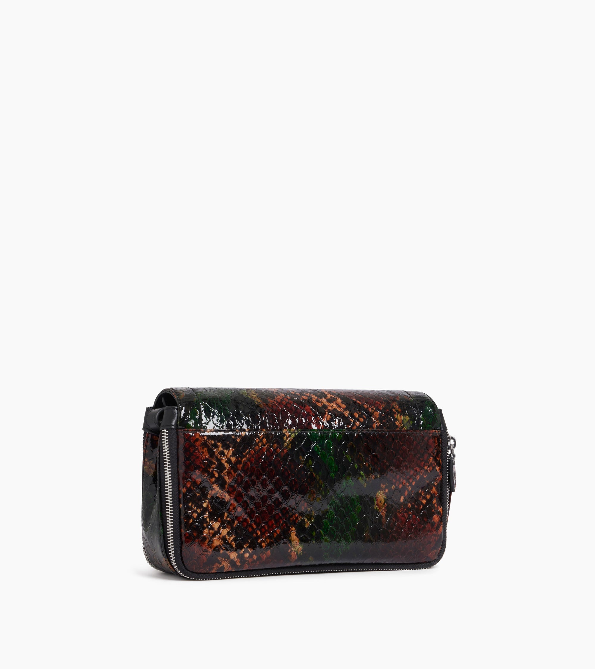 Simone small shoulder bag in python-effect leather