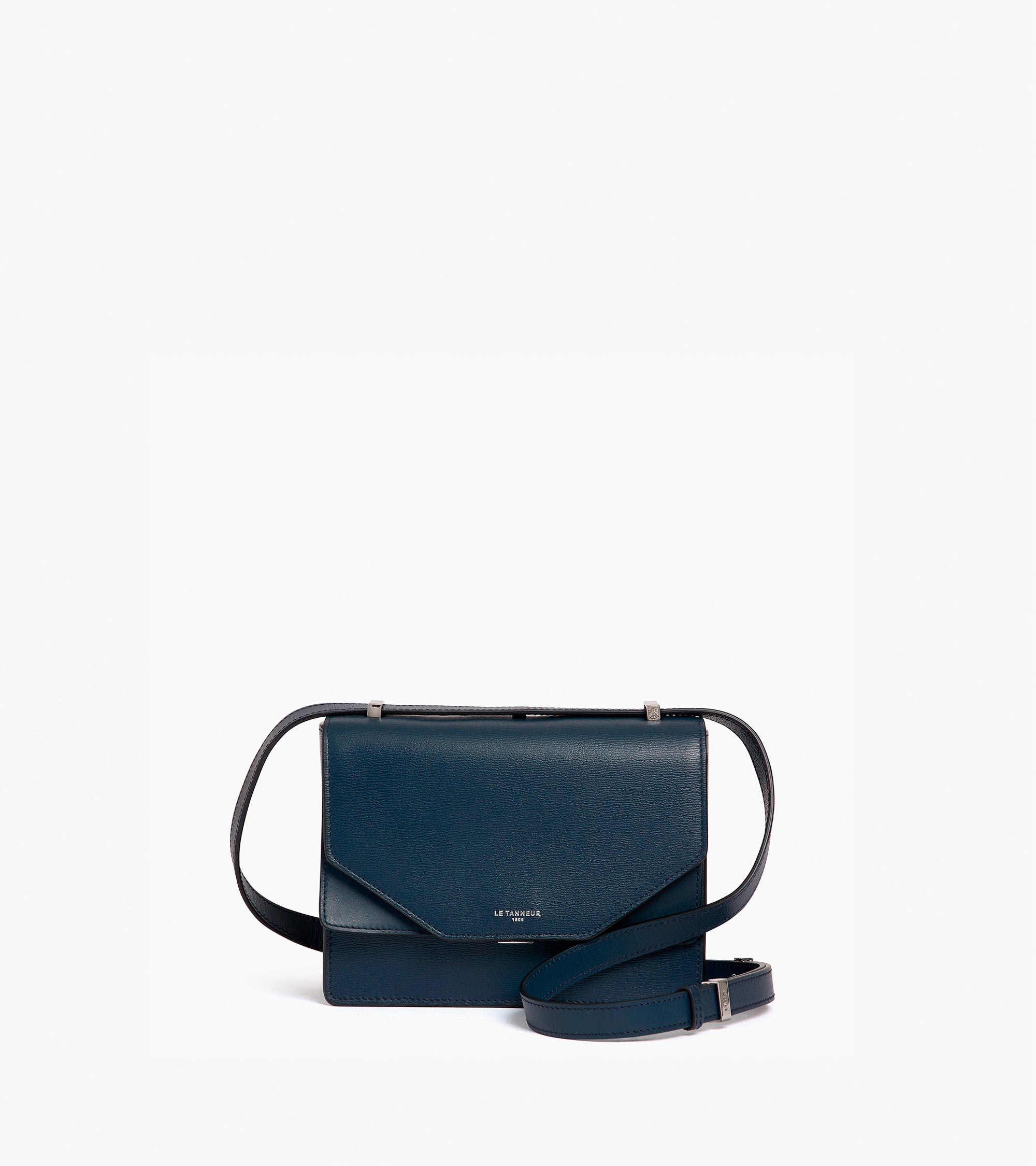 Naya small leather shoulder bag with cork effect
