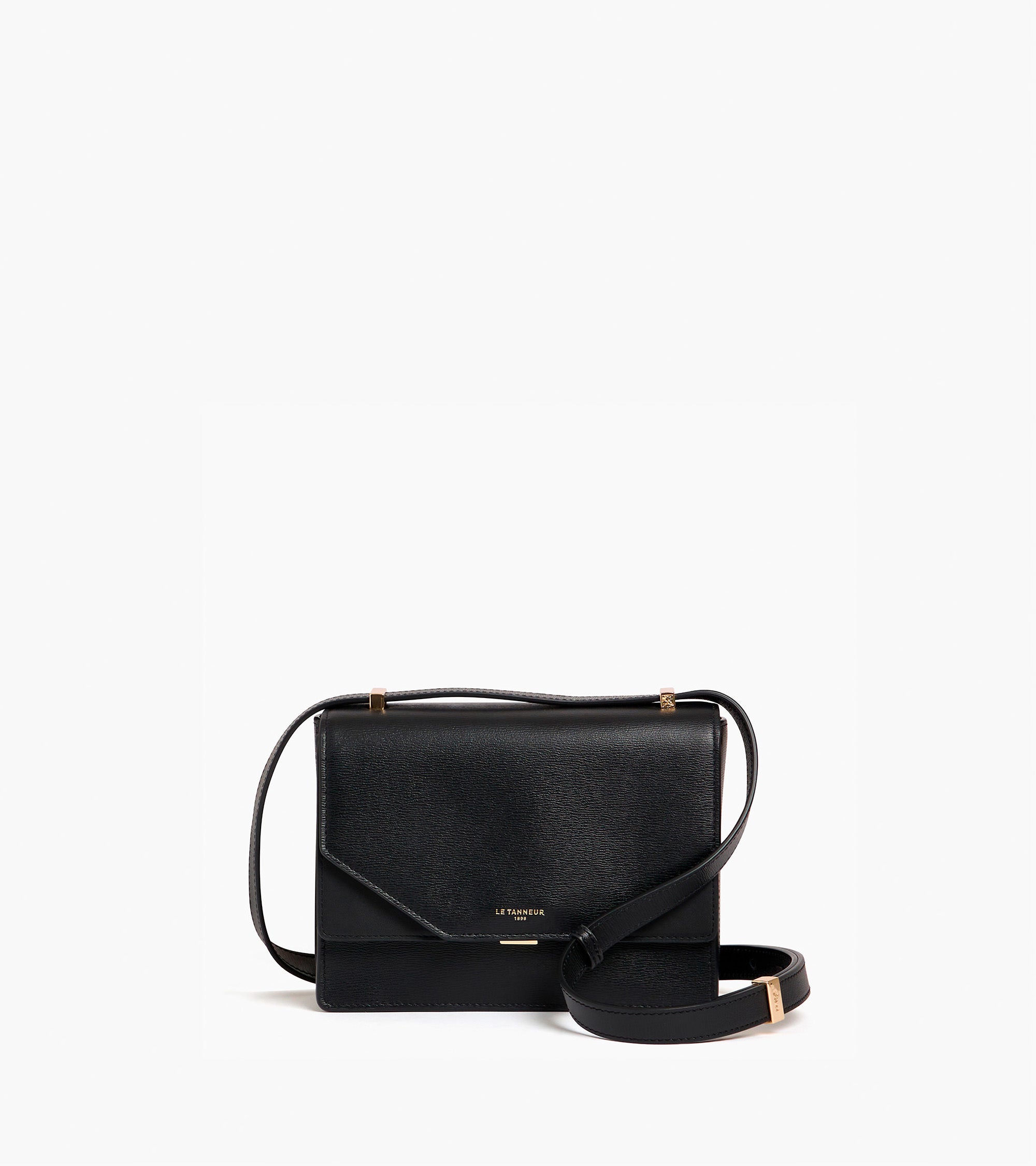 Naya small leather shoulder bag with cork effect