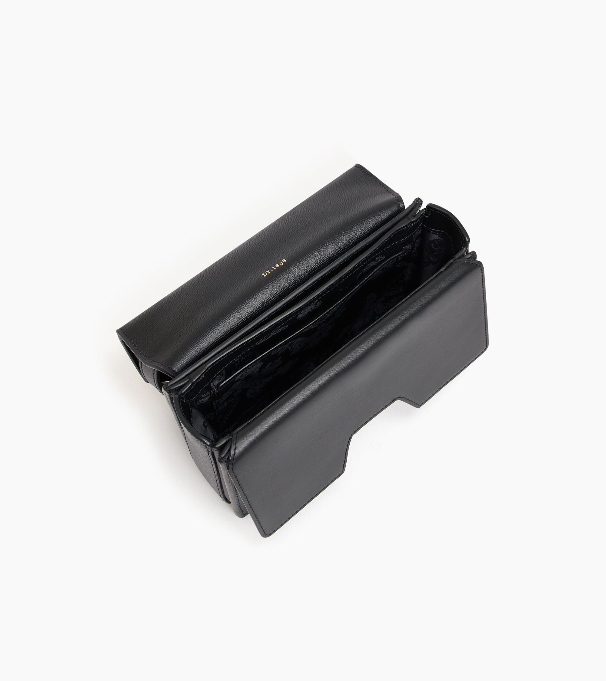 Naya small leather shoulder bag with cork effect