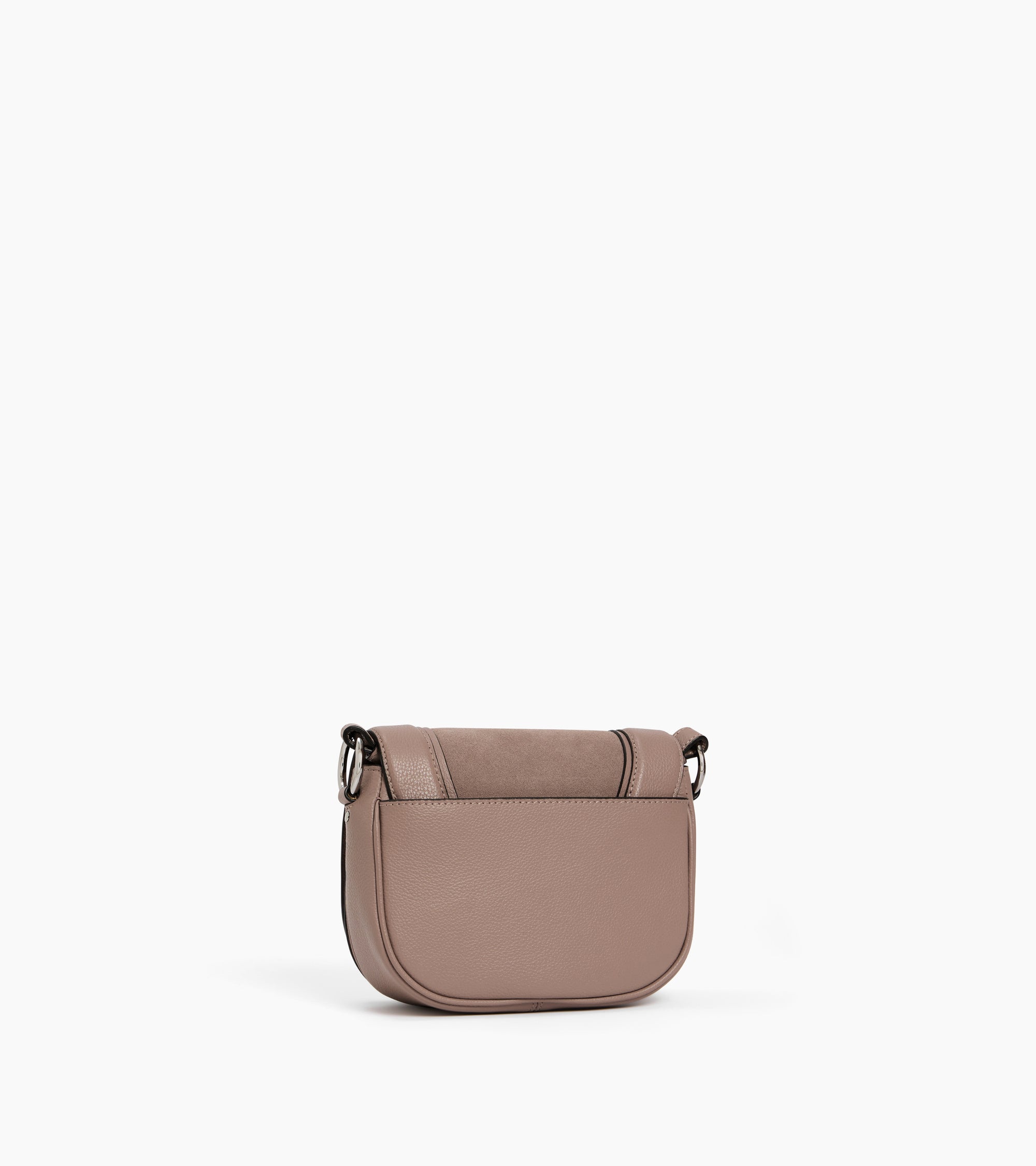 Ella small crossbody bag in grained leather and nubuck