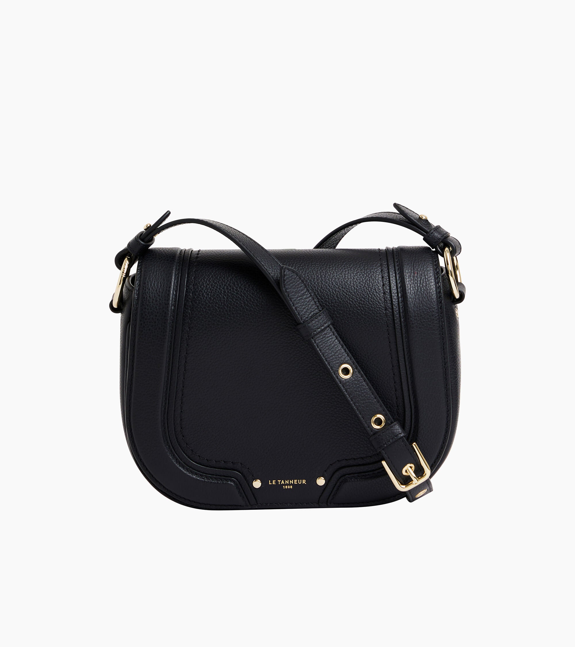 Ella medium crossbody bag in grained leather