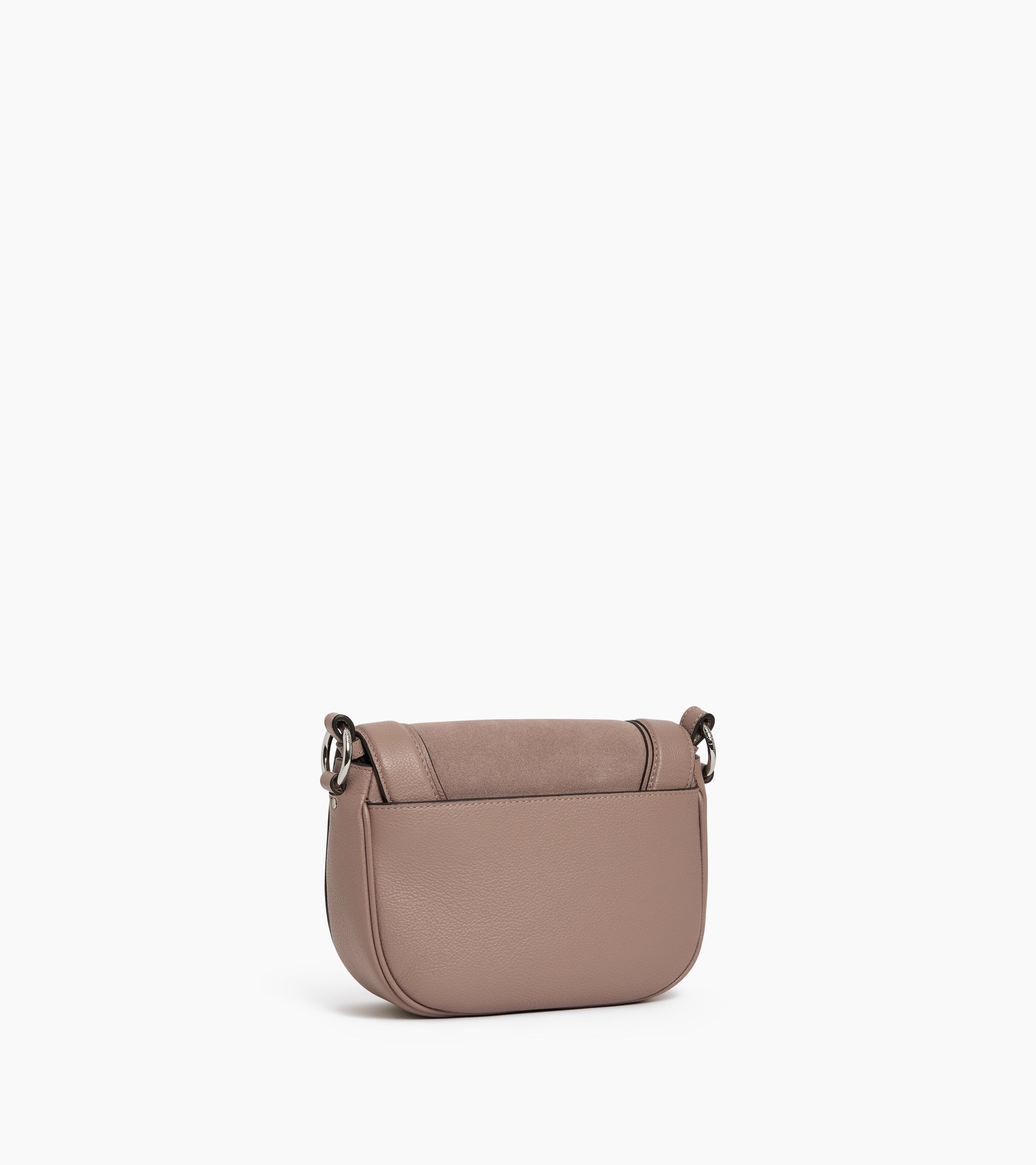 Ella medium crossbody bag in grained leather and nubuck
