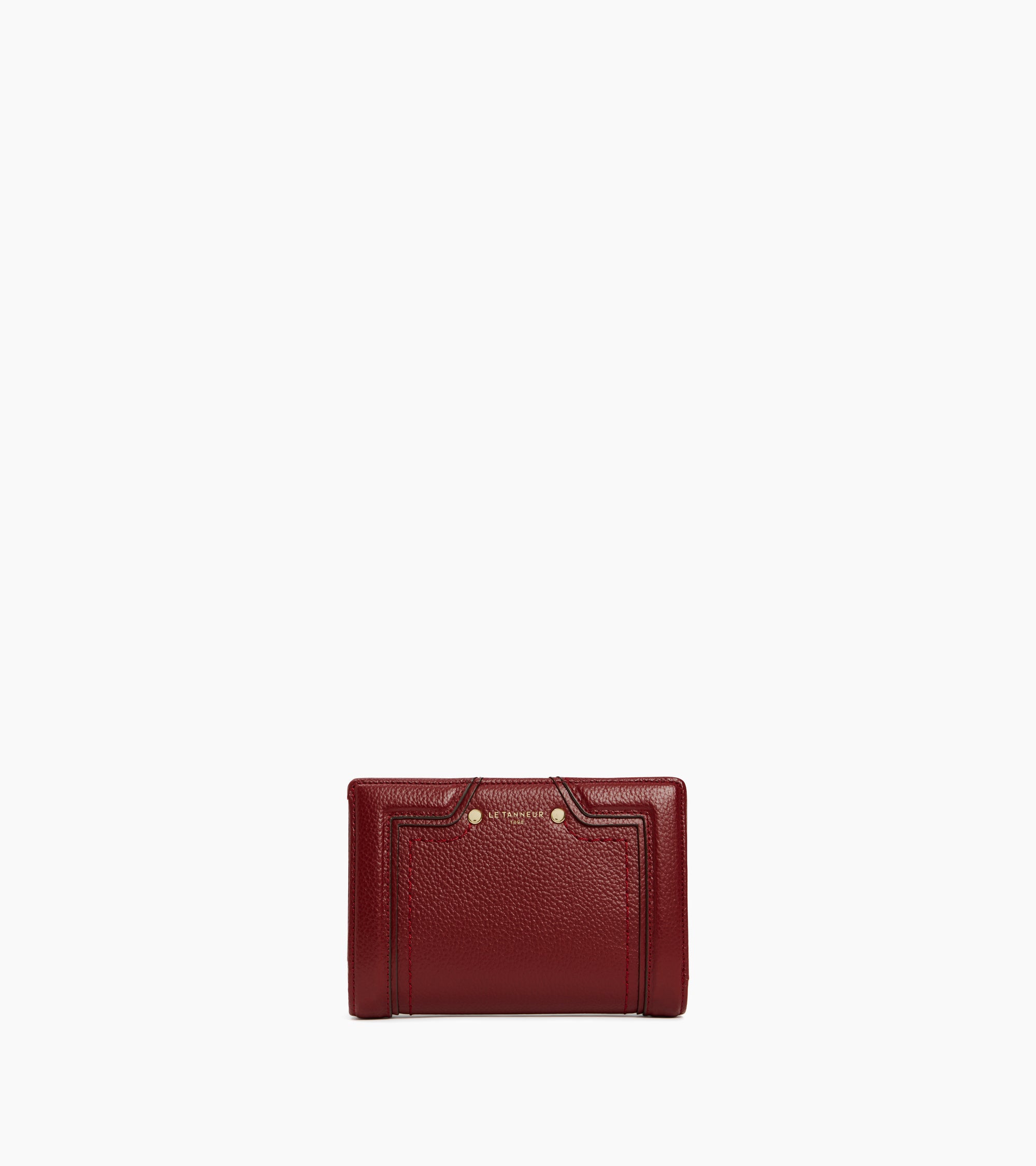 Ella medium wallet in grained leather