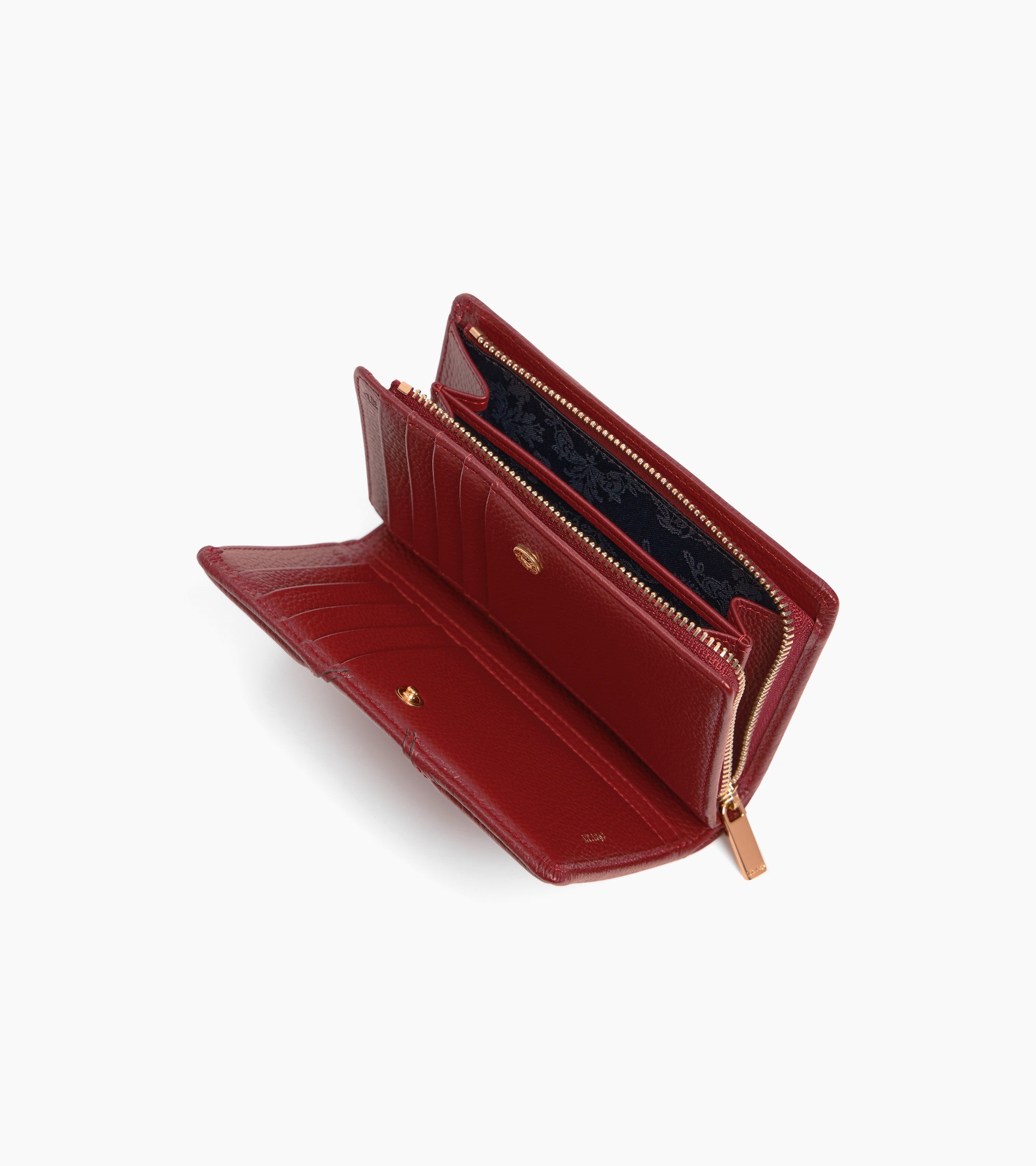 Ella medium wallet in grained leather